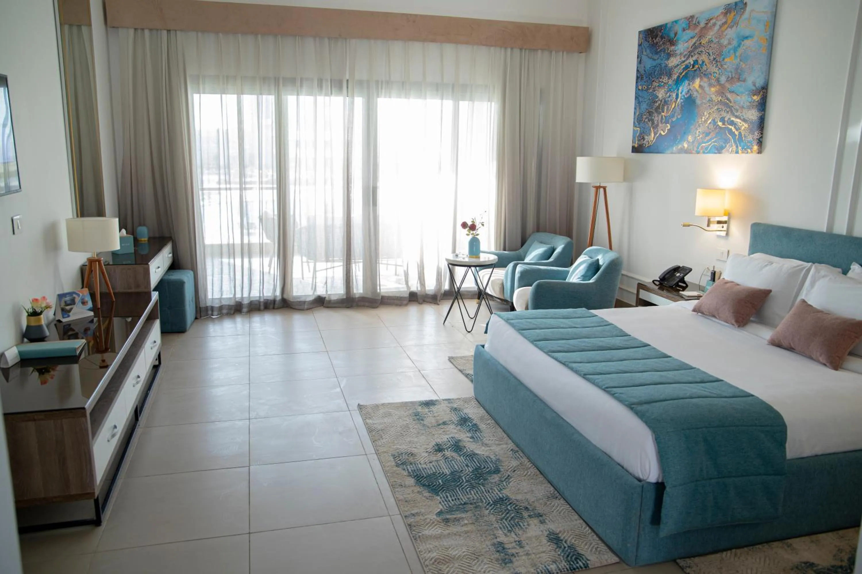 Bedroom, Bed in Tolip Olympic International City