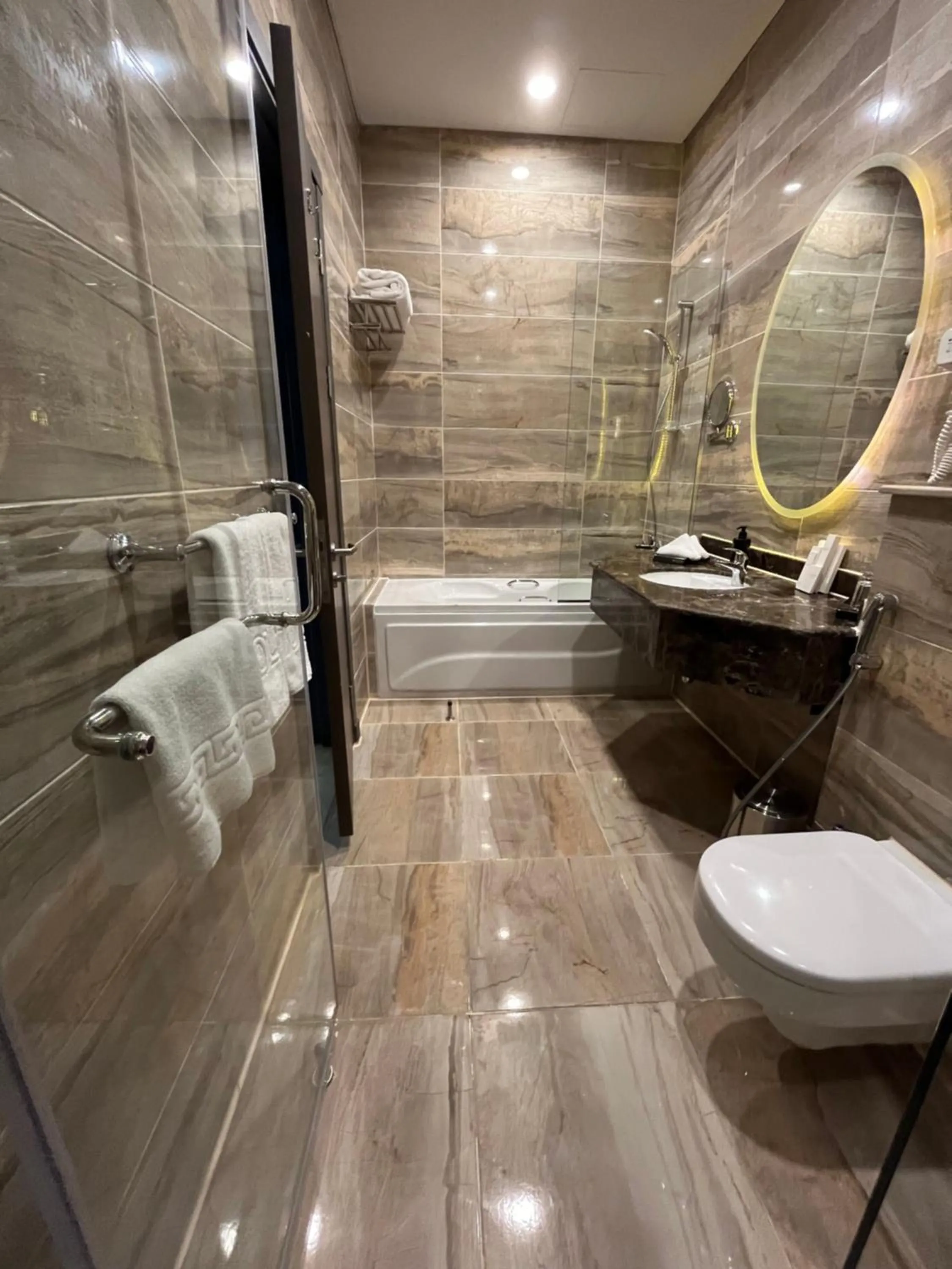 Bathroom in Tolip Olympic International City