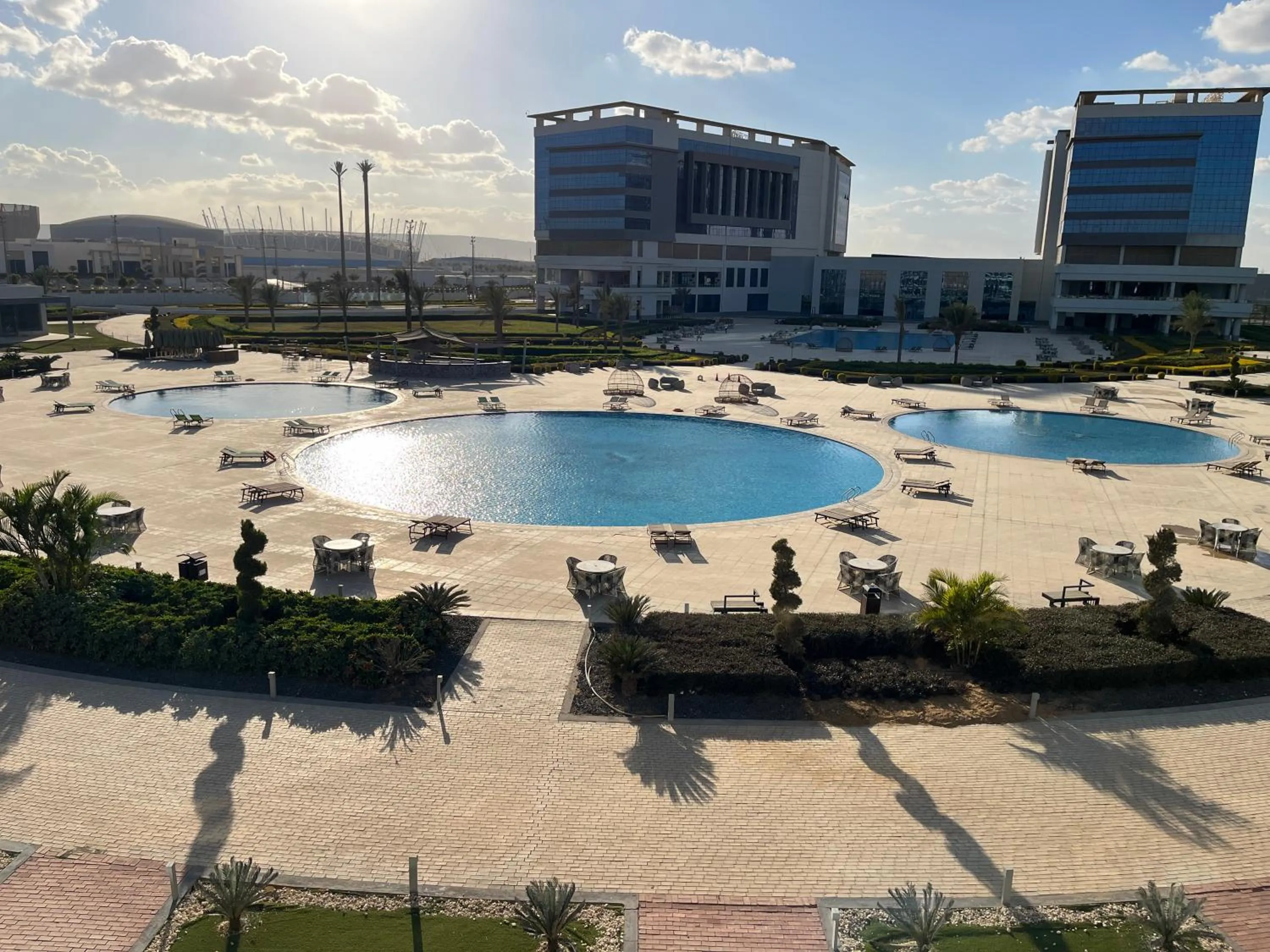 Pool view in Tolip Olympic International City