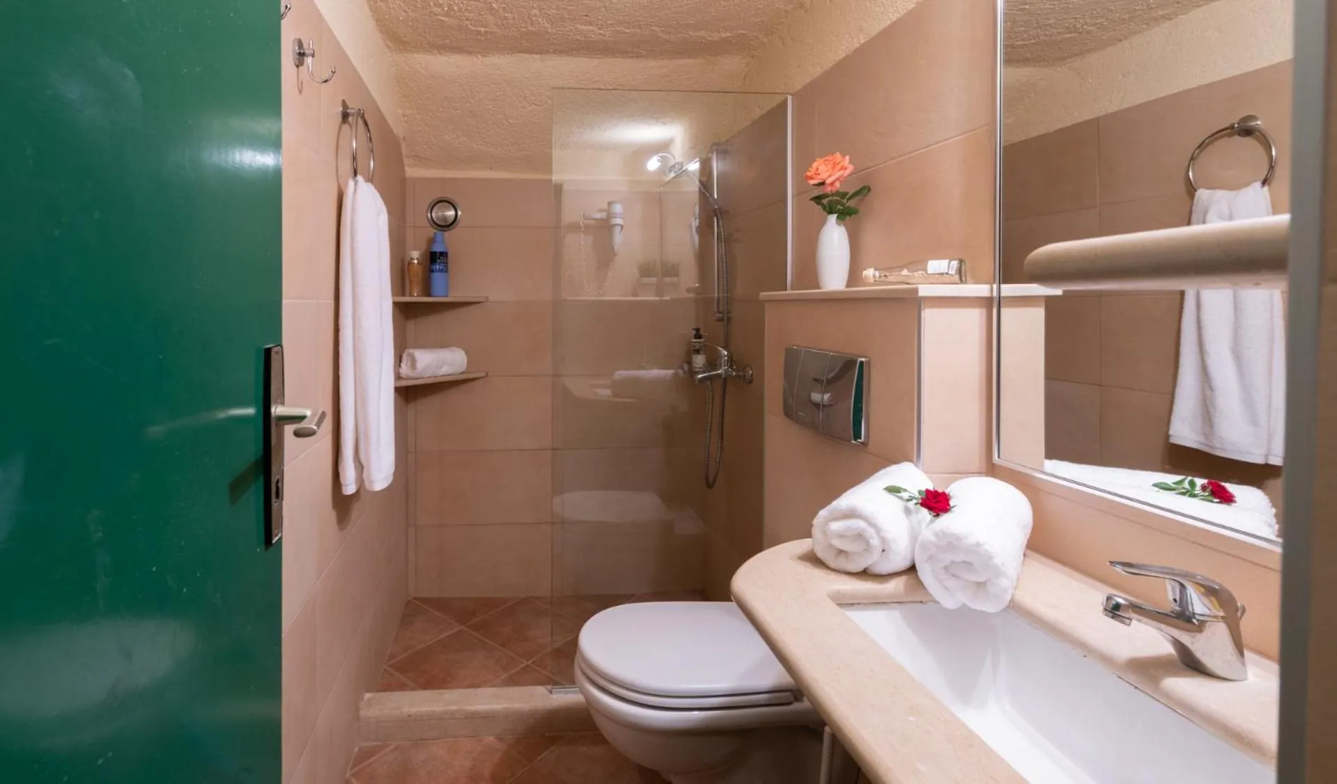 Shower in Porto Sisi Hotel Apartments