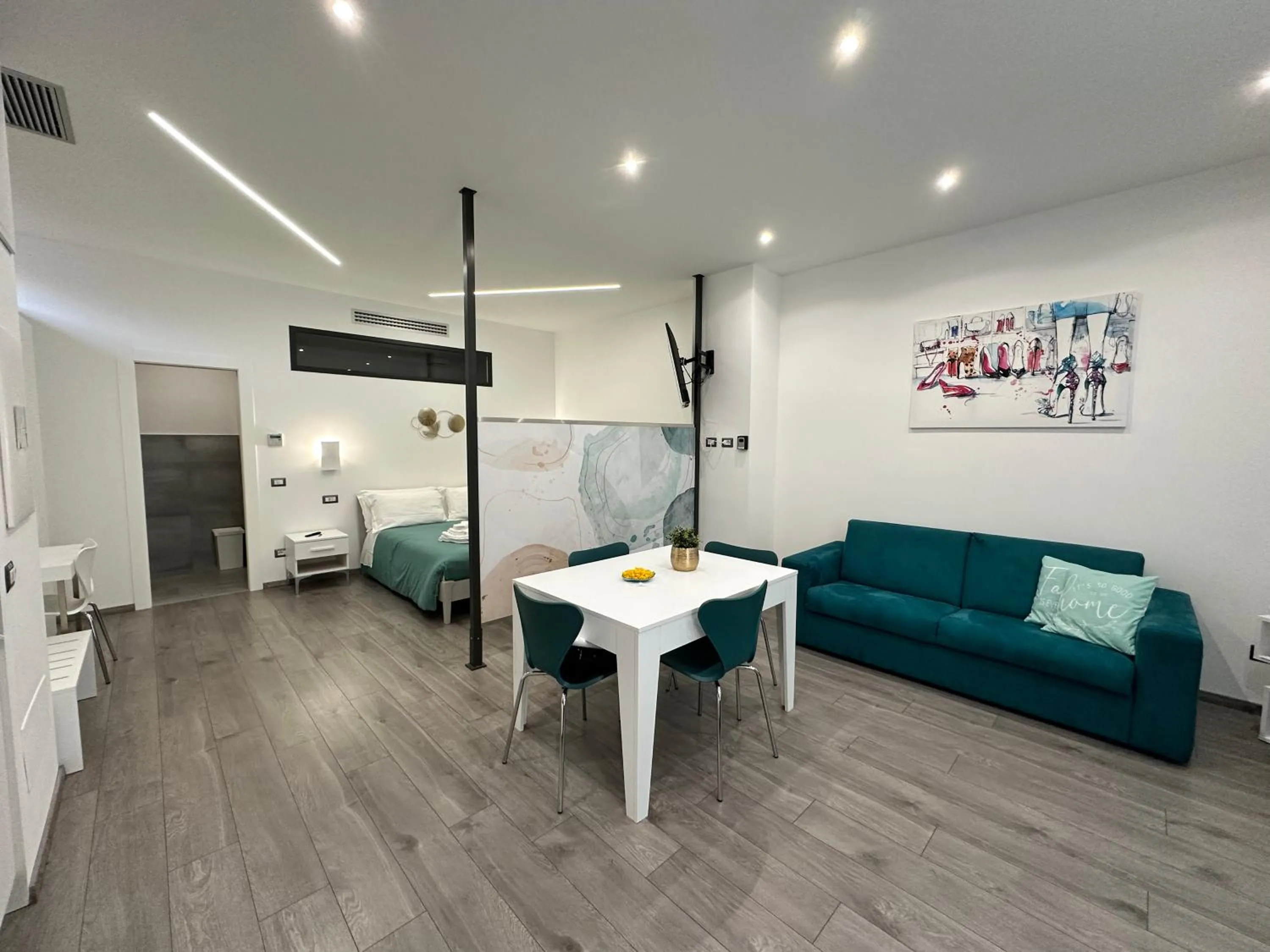 Living room in San Saba Street Apartment 52