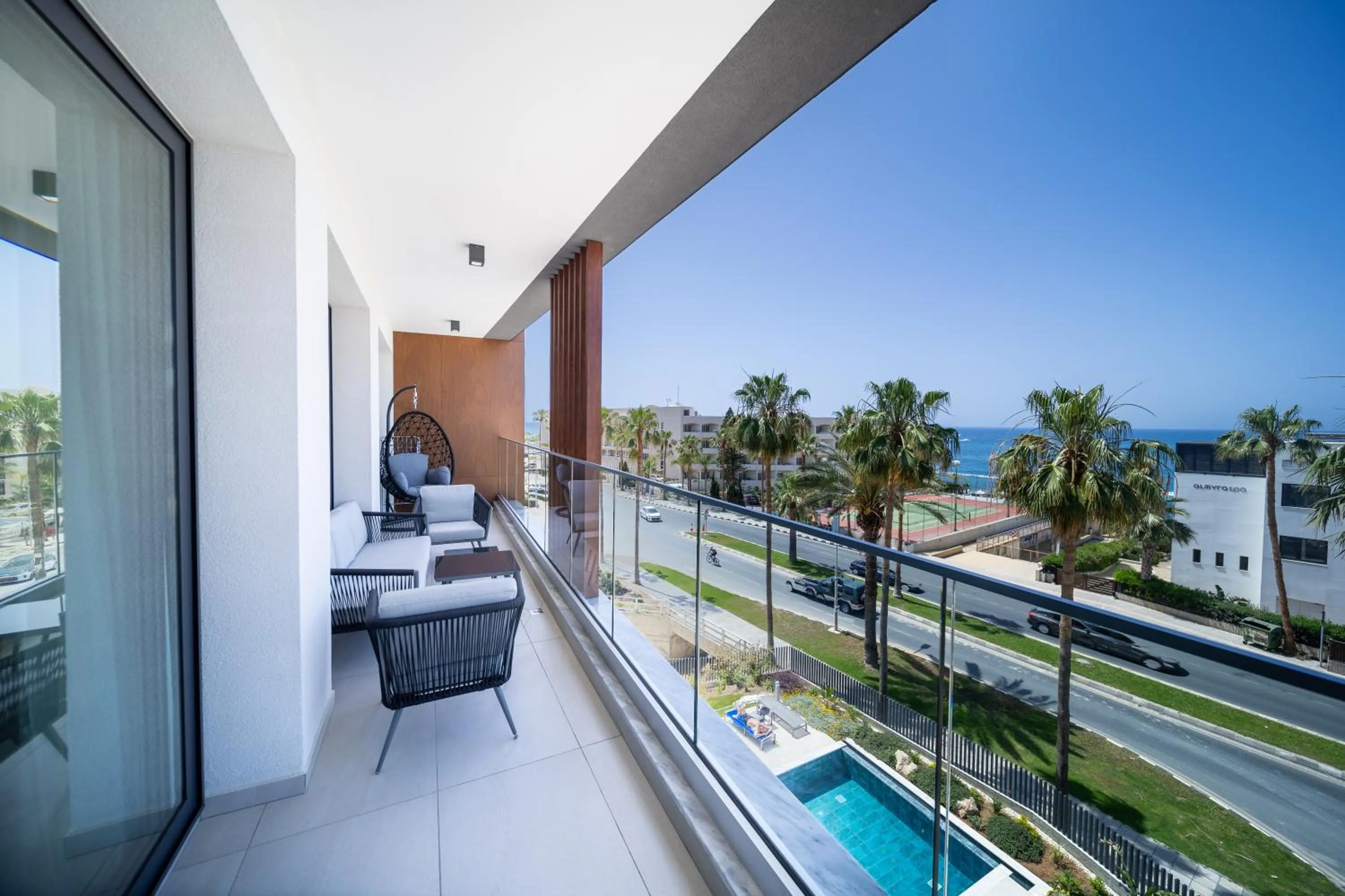 Balcony/Terrace in Waterside Sea View Apartments