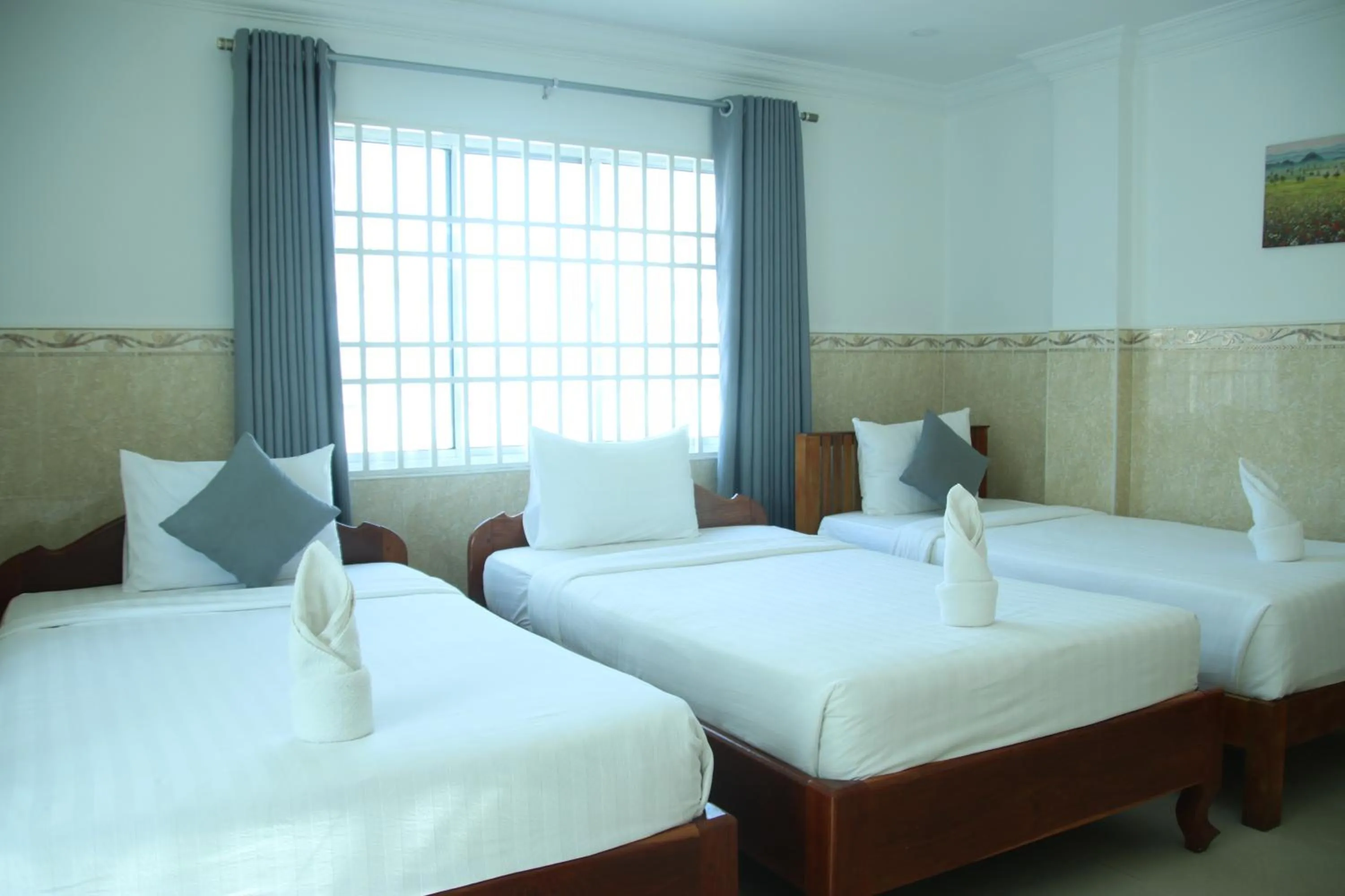 Bed in White Corner Hotel