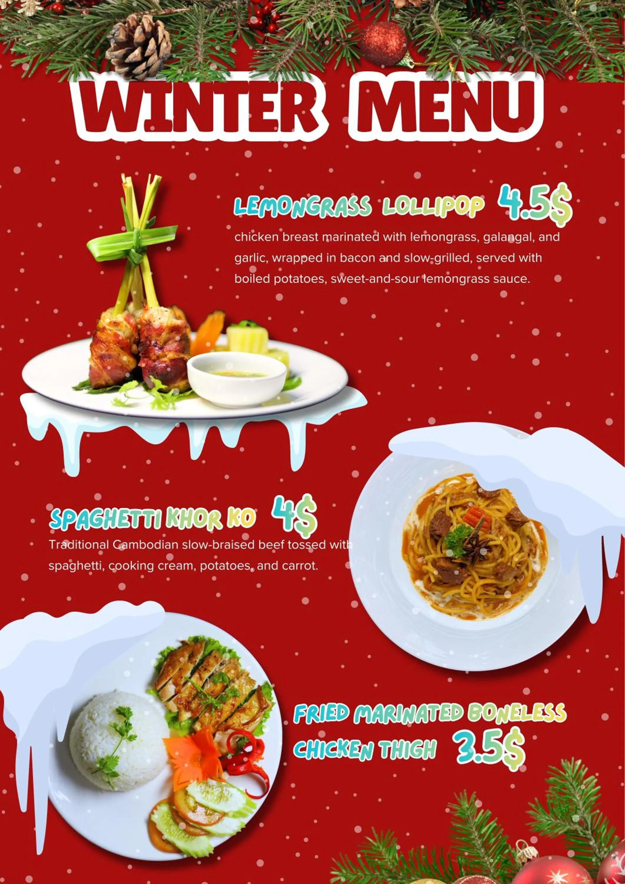 Food in White Corner Hotel