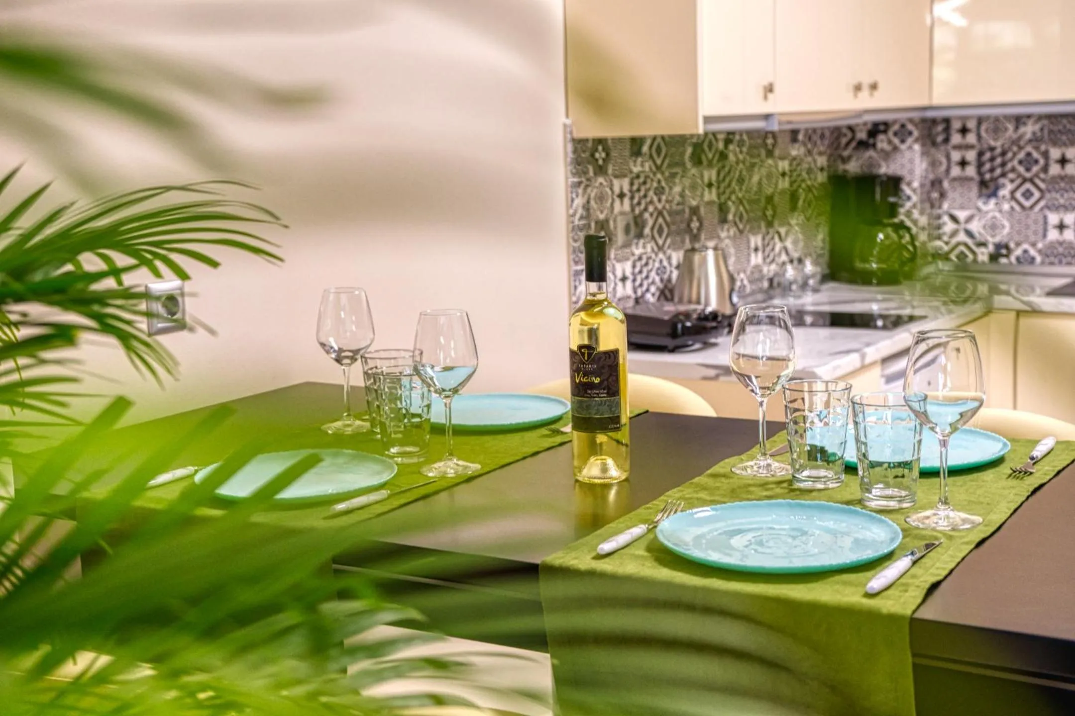 Kitchen or kitchenette in Rhodes Island Elli Beach Apartments