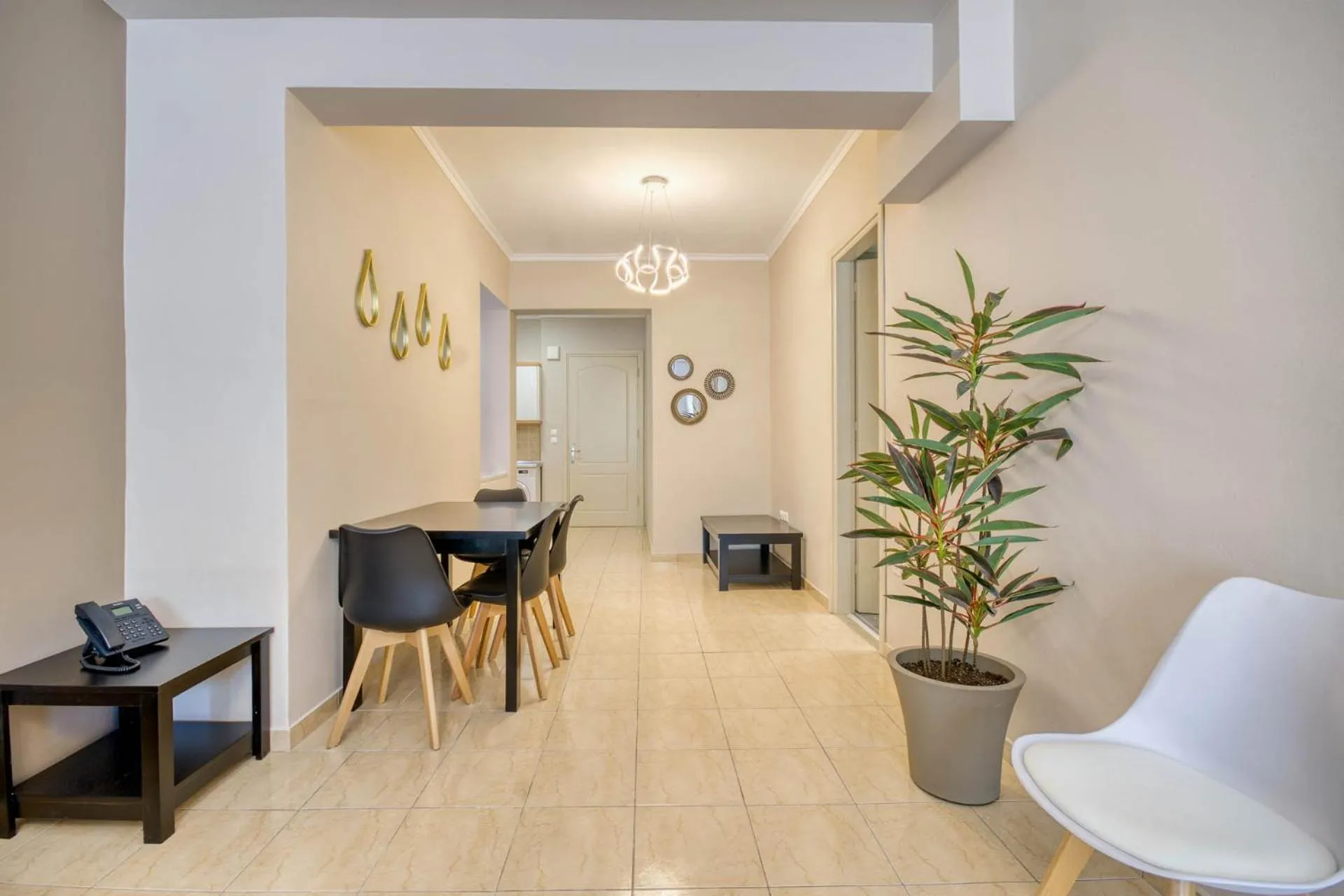 Living room in Rhodes Island Elli Beach Apartments