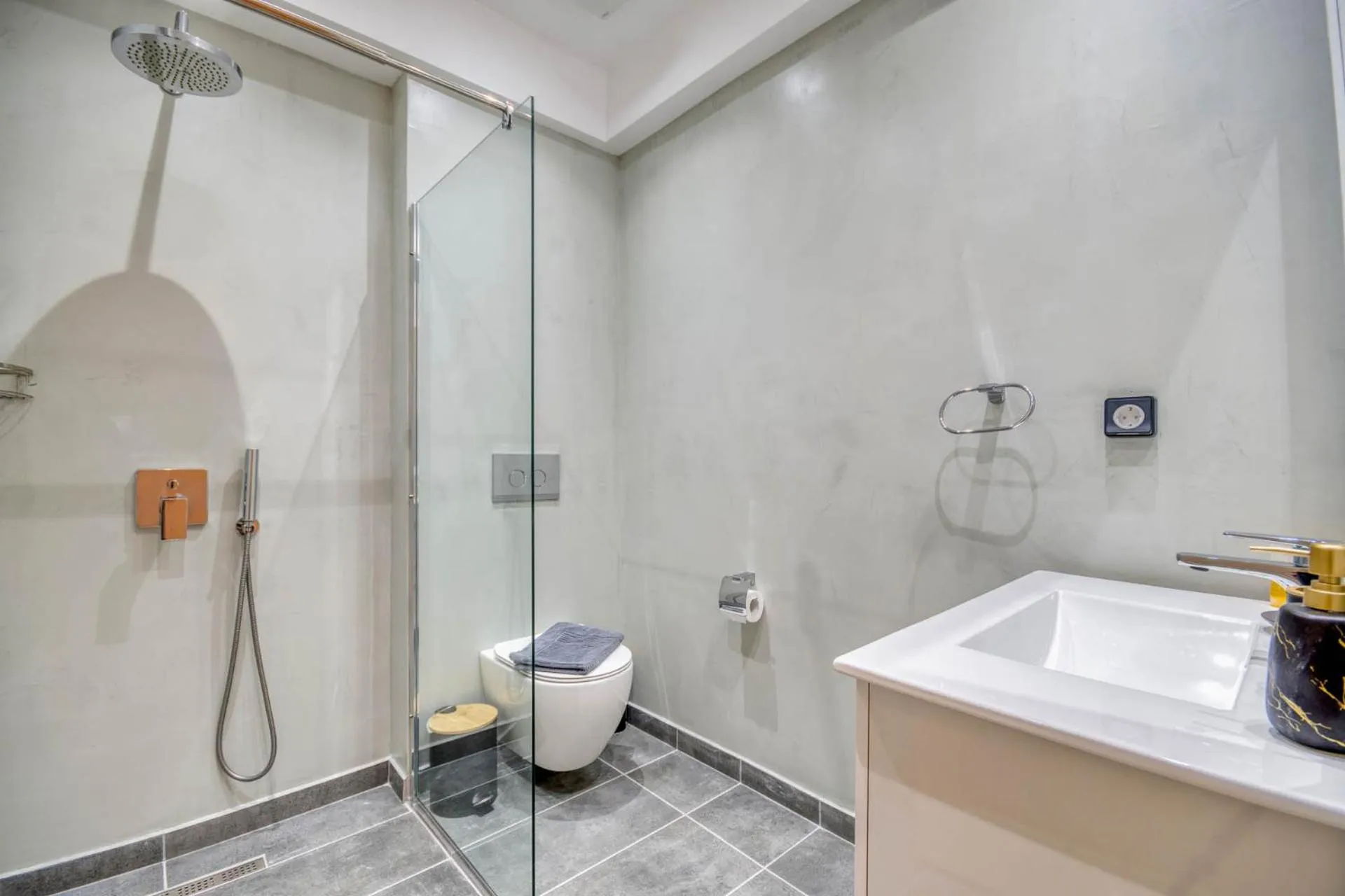 Shower in Rhodes Island Elli Beach Apartments