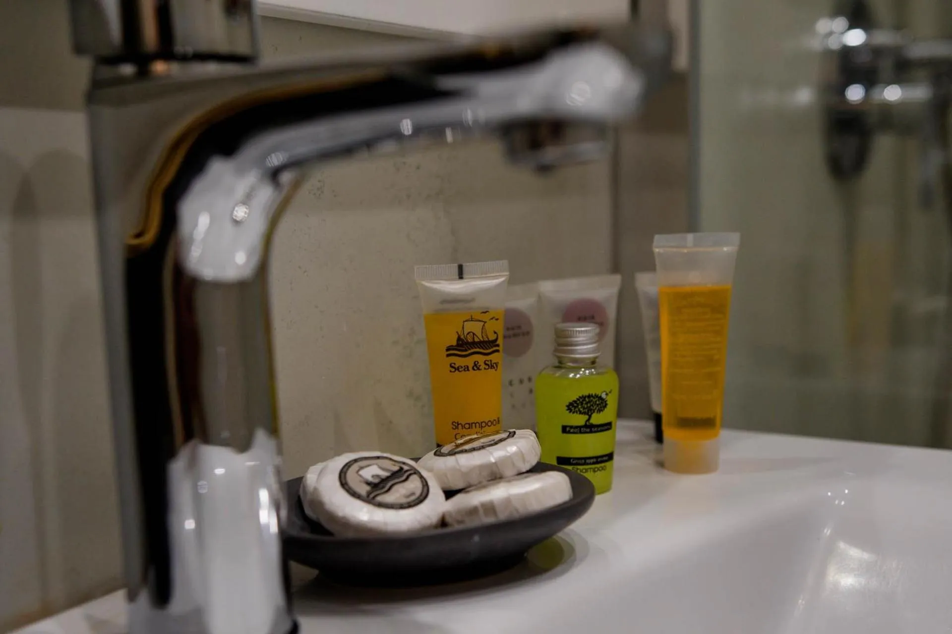 Bathroom in Rhodes Island Elli Beach Apartments