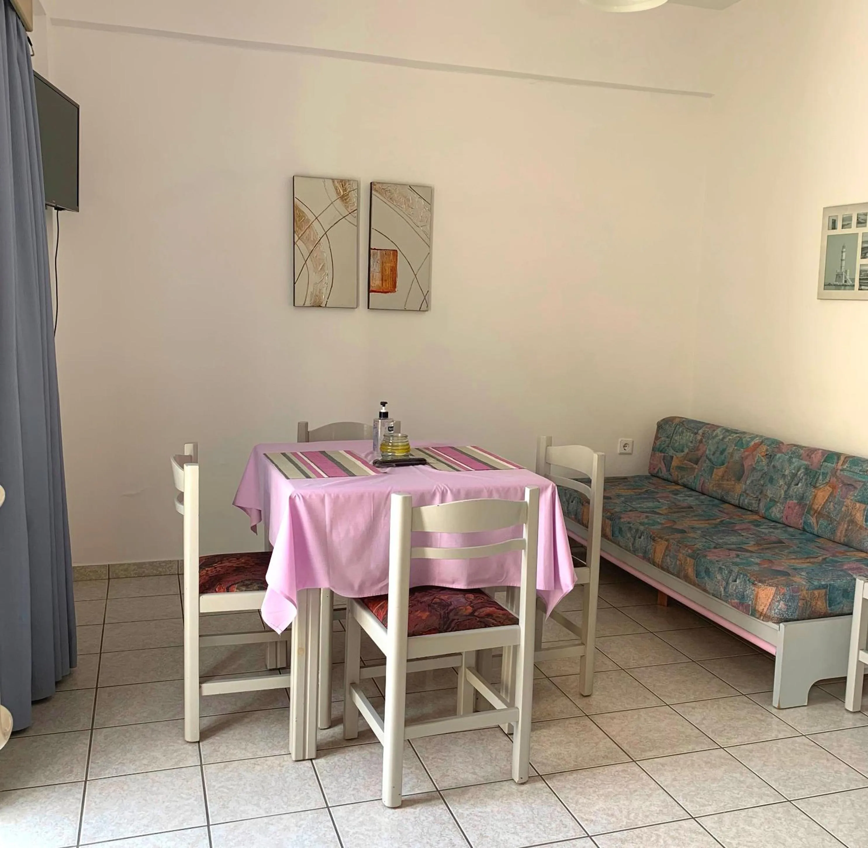 Living room in Ermis Suites