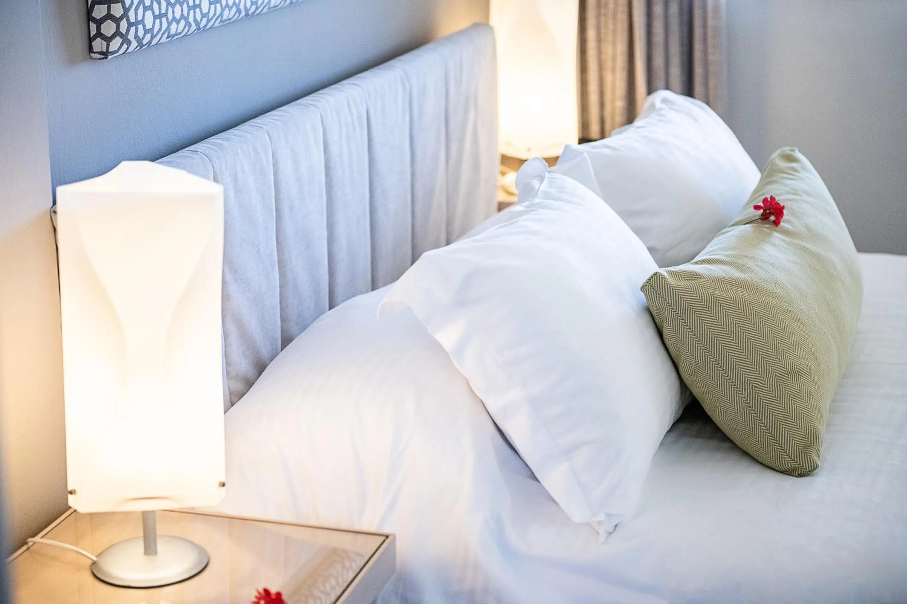 Bed in Kavos Hotel & Suites