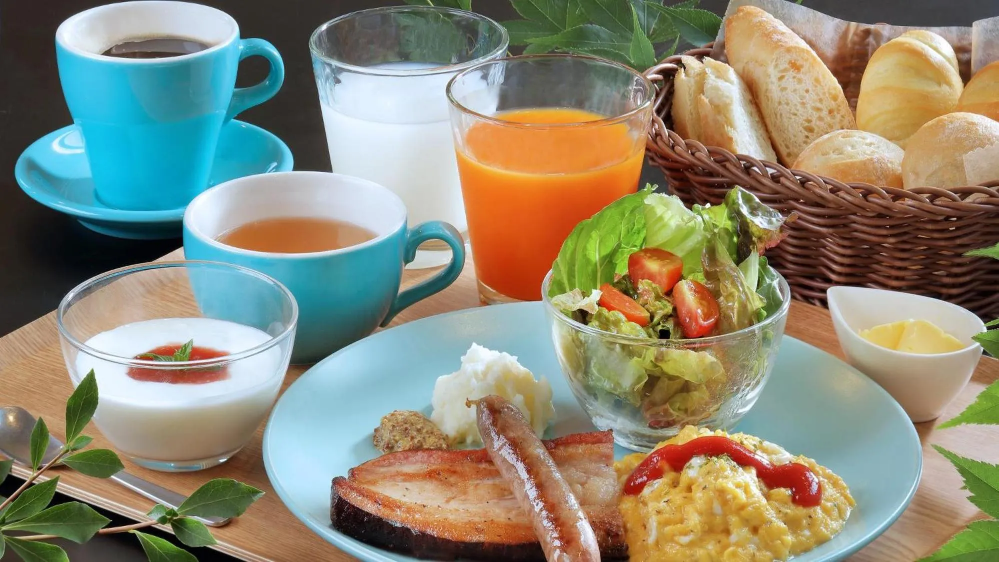 Breakfast in Onsen Glamping ShimaBlue