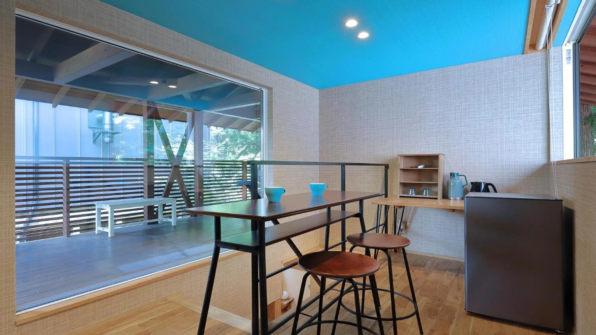 Photo of the whole room in Onsen Glamping ShimaBlue