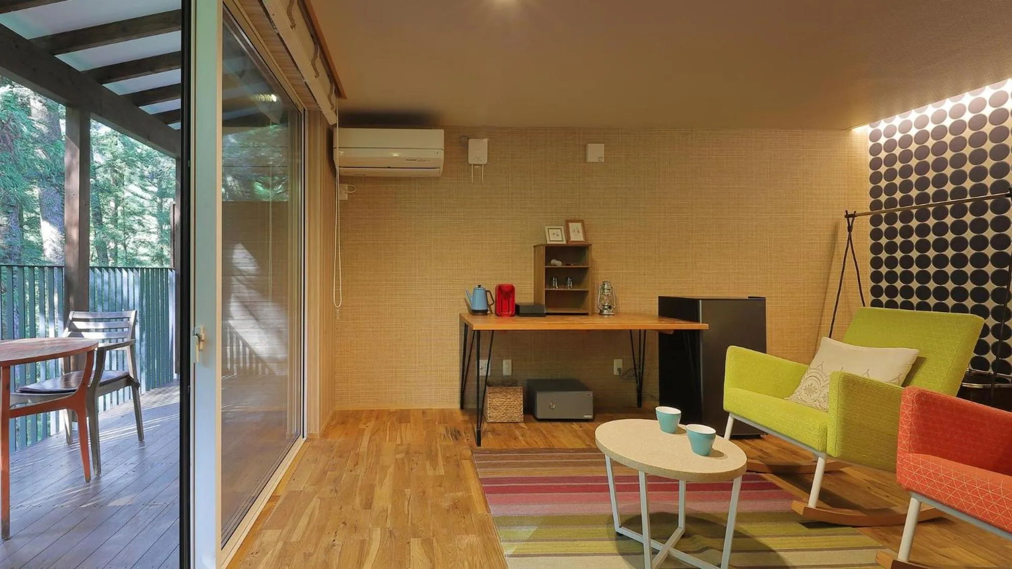 Photo of the whole room in Onsen Glamping ShimaBlue