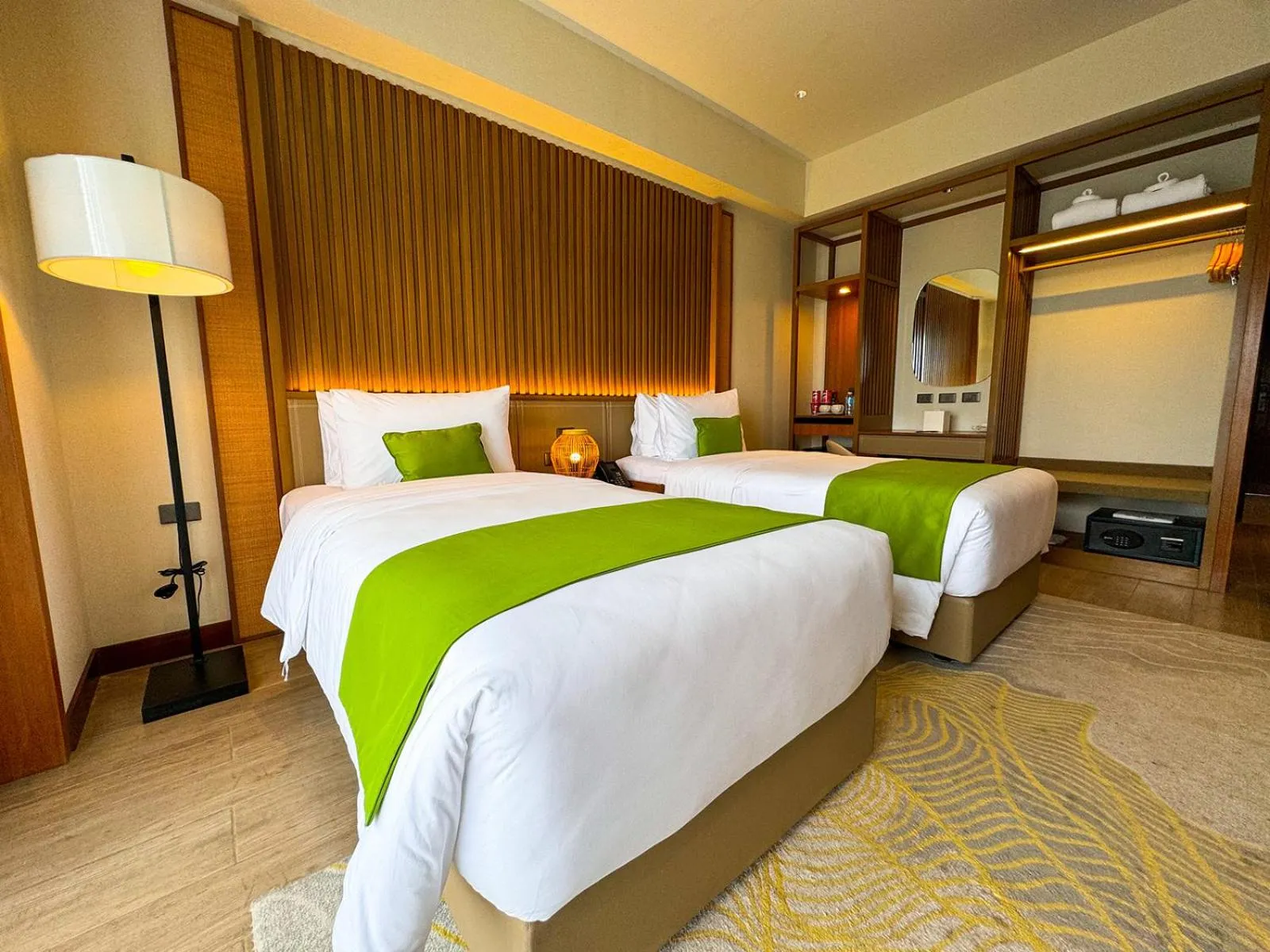 Bed in Cebu One Tectona Resort Hotel