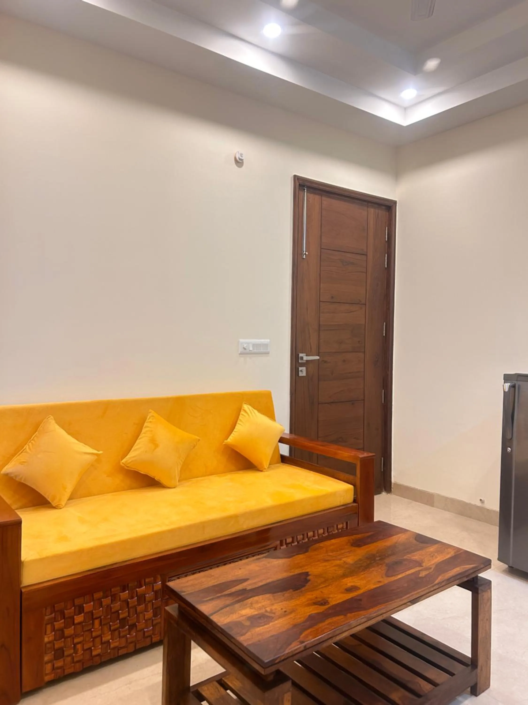 Living room in Lime Tree 1BHK Serviced Apartment - Medanta Medicity, Gurgaon