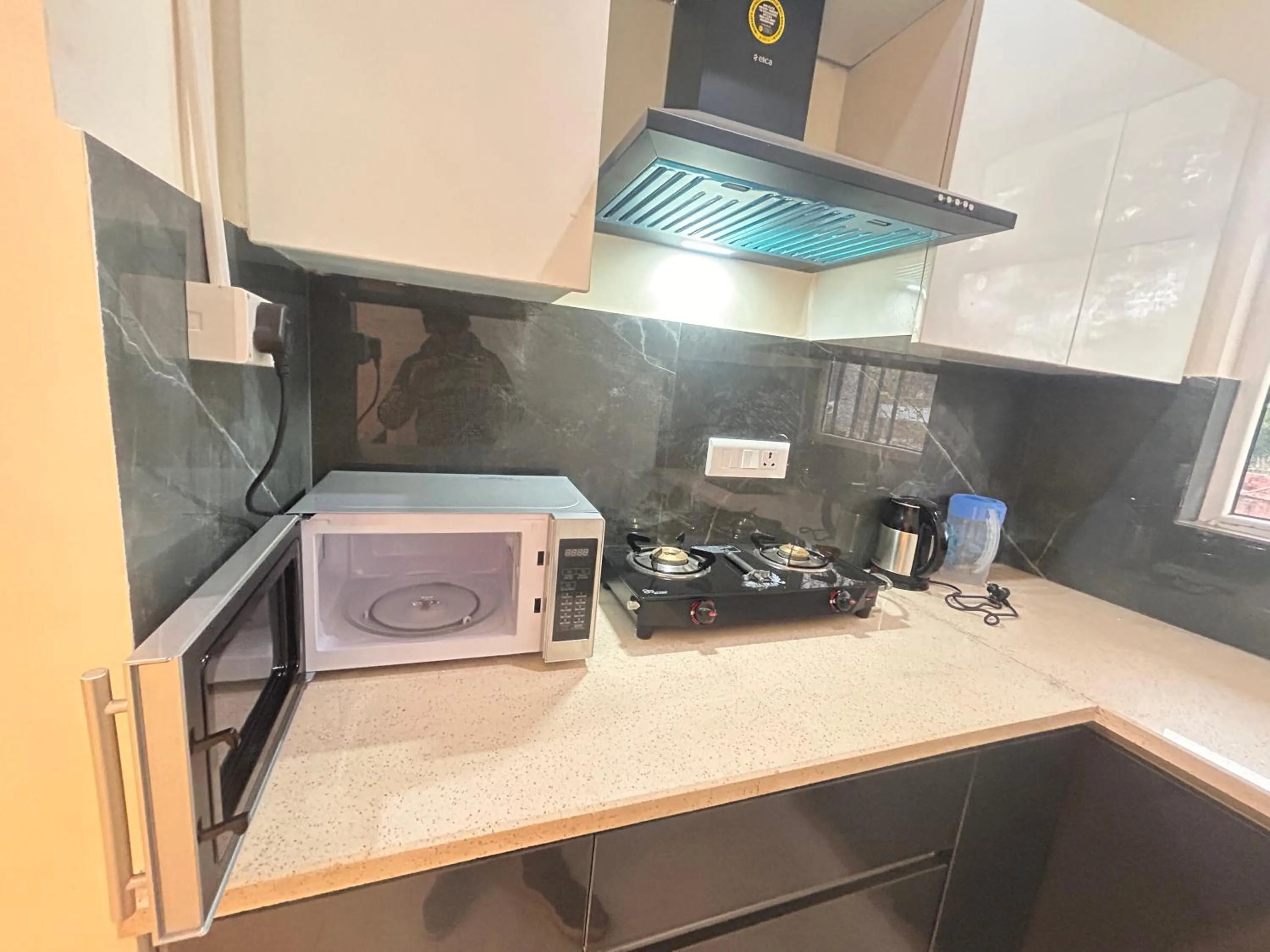 minibar in Lime Tree 1BHK Serviced Apartment - Medanta Medicity, Gurgaon