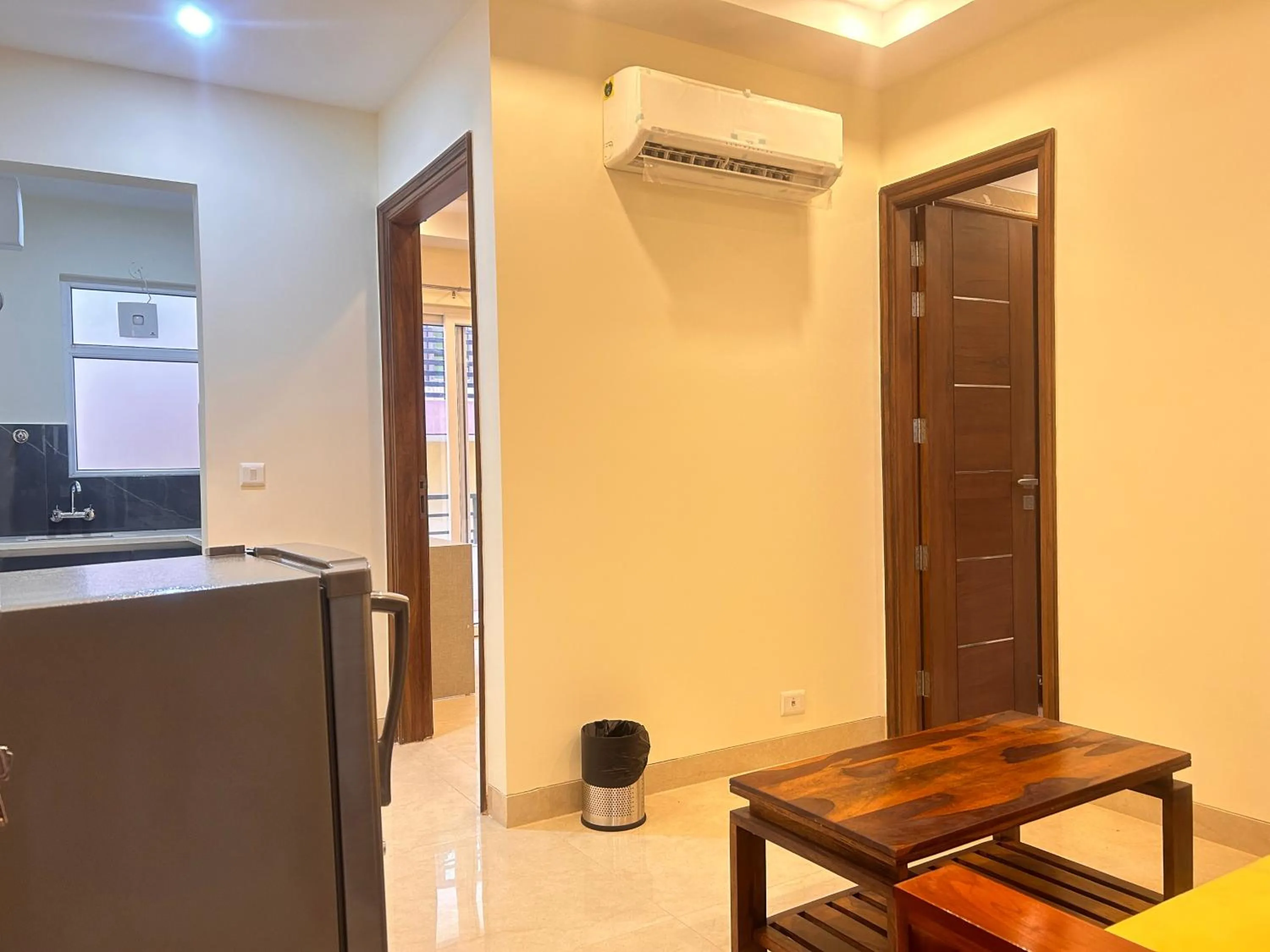 kitchen in Lime Tree 1BHK Serviced Apartment - Medanta Medicity, Gurgaon