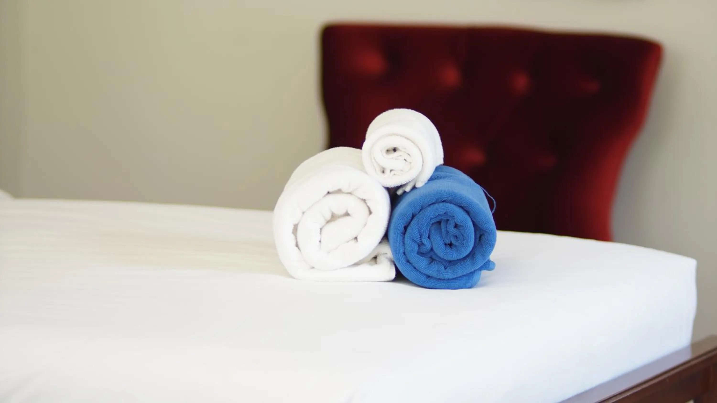 towels, Bed in Treeya Lanta