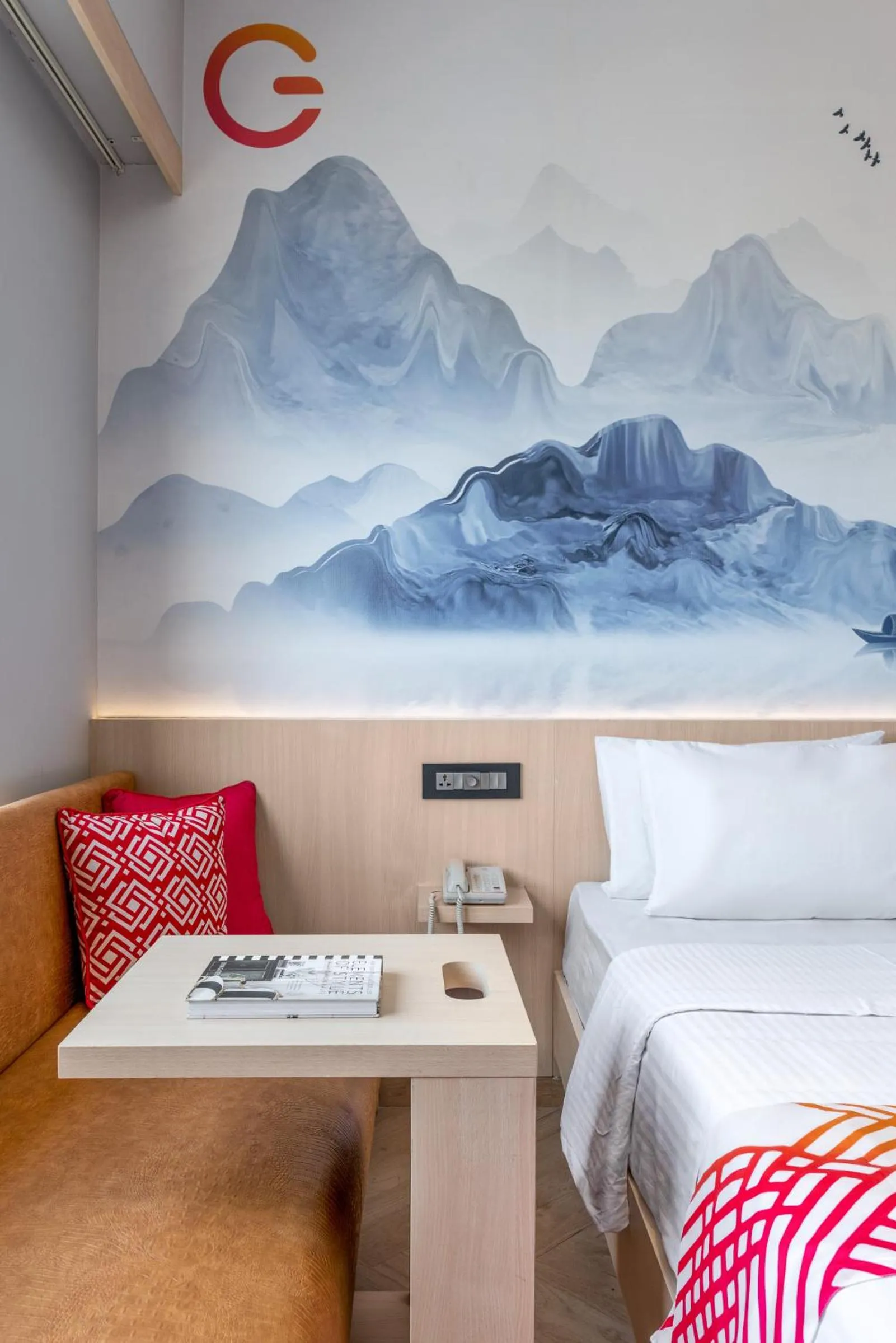 Decorative detail, Bed in Ginger Chandigarh, Zirakpur