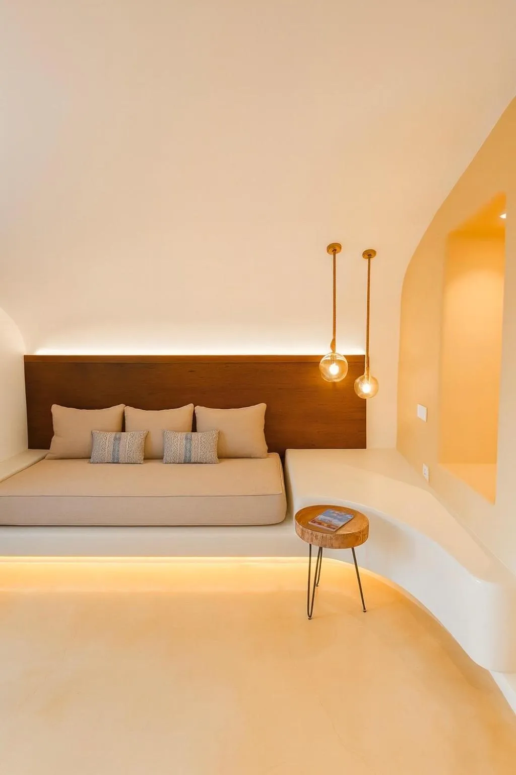 furniture, Bed in Chic Hotel Santorini