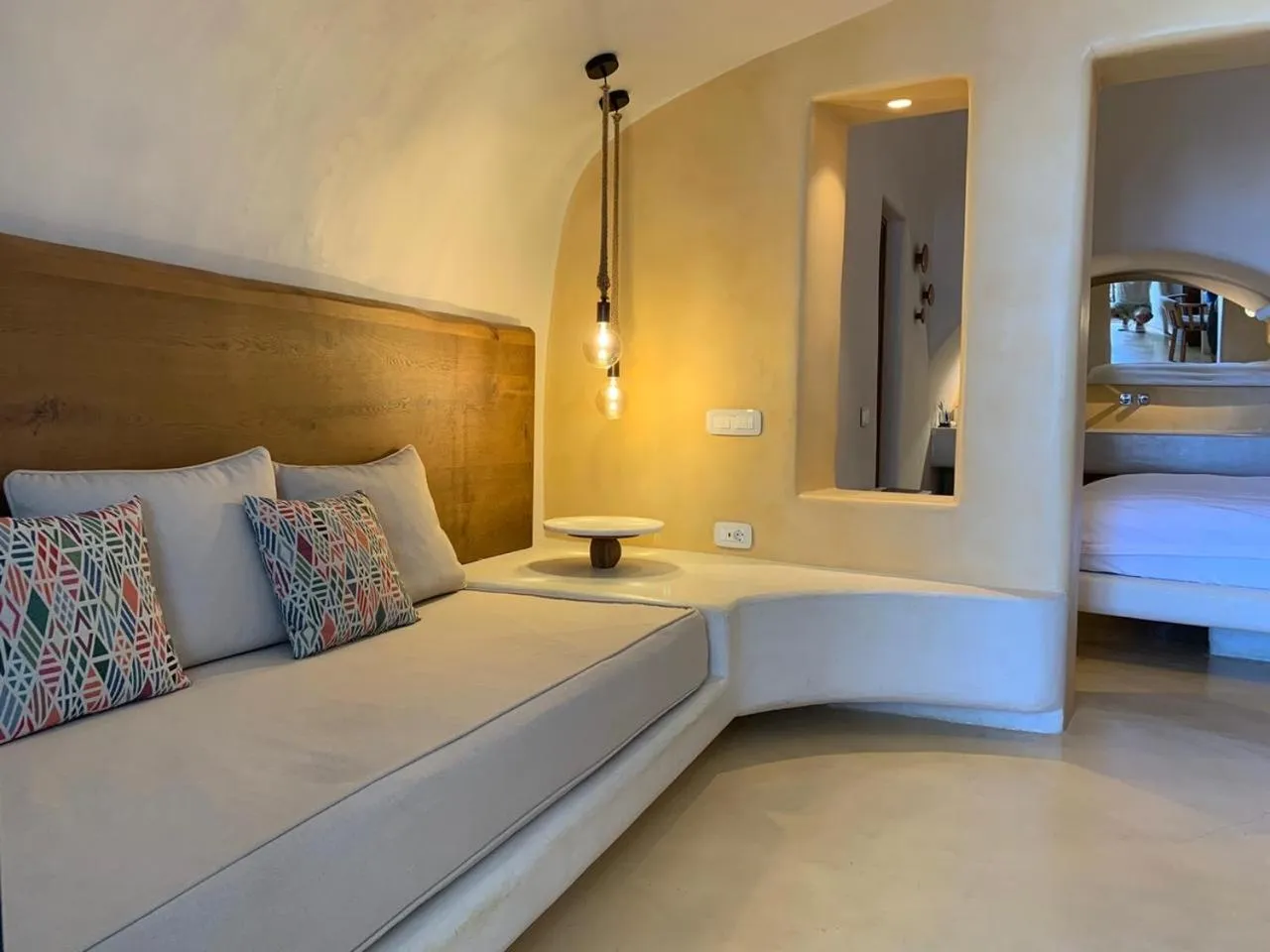 Junior Suite with Indoor Spa Bath and Caldera View in Chic Hotel Santorini