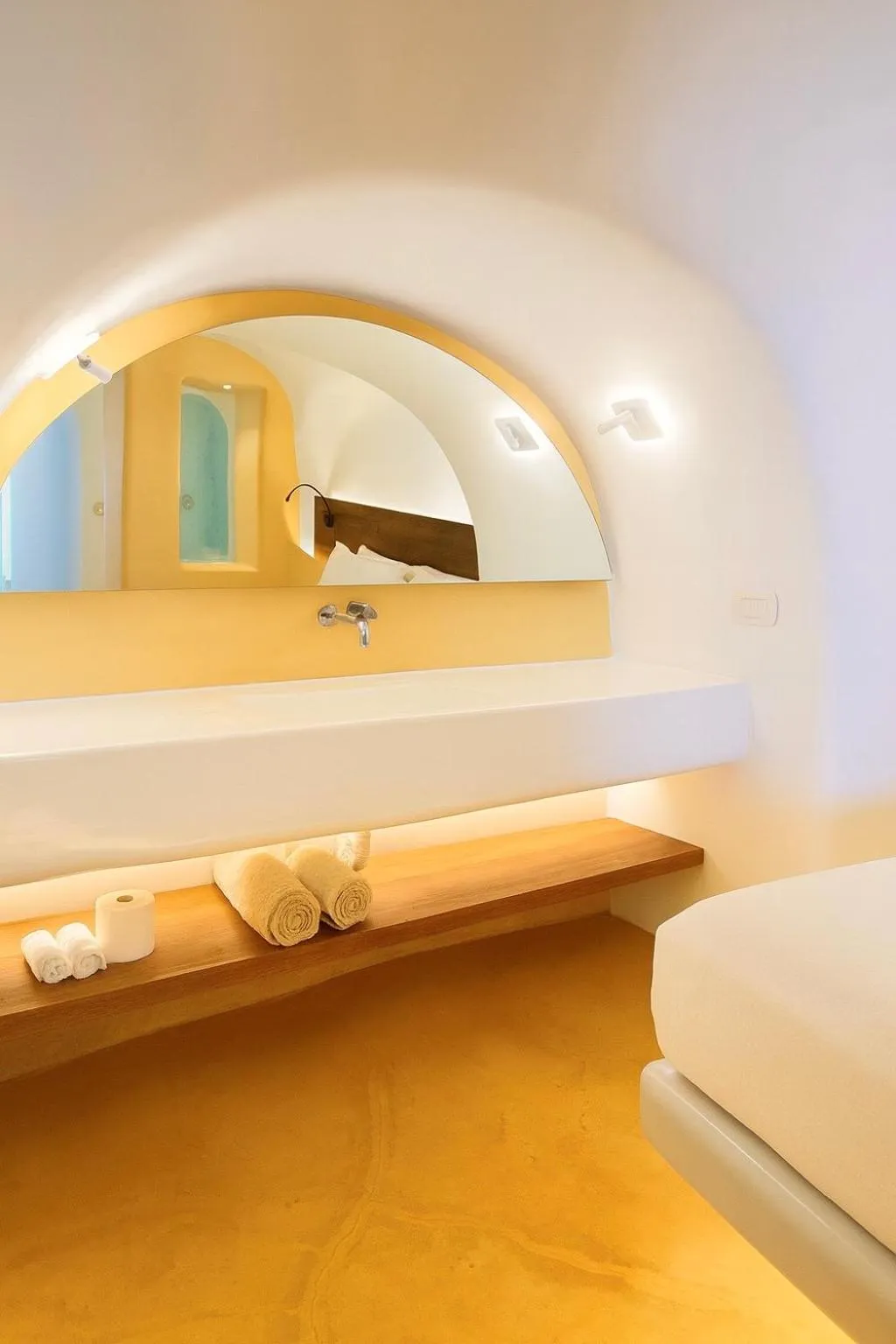 furniture, Bed in Chic Hotel Santorini