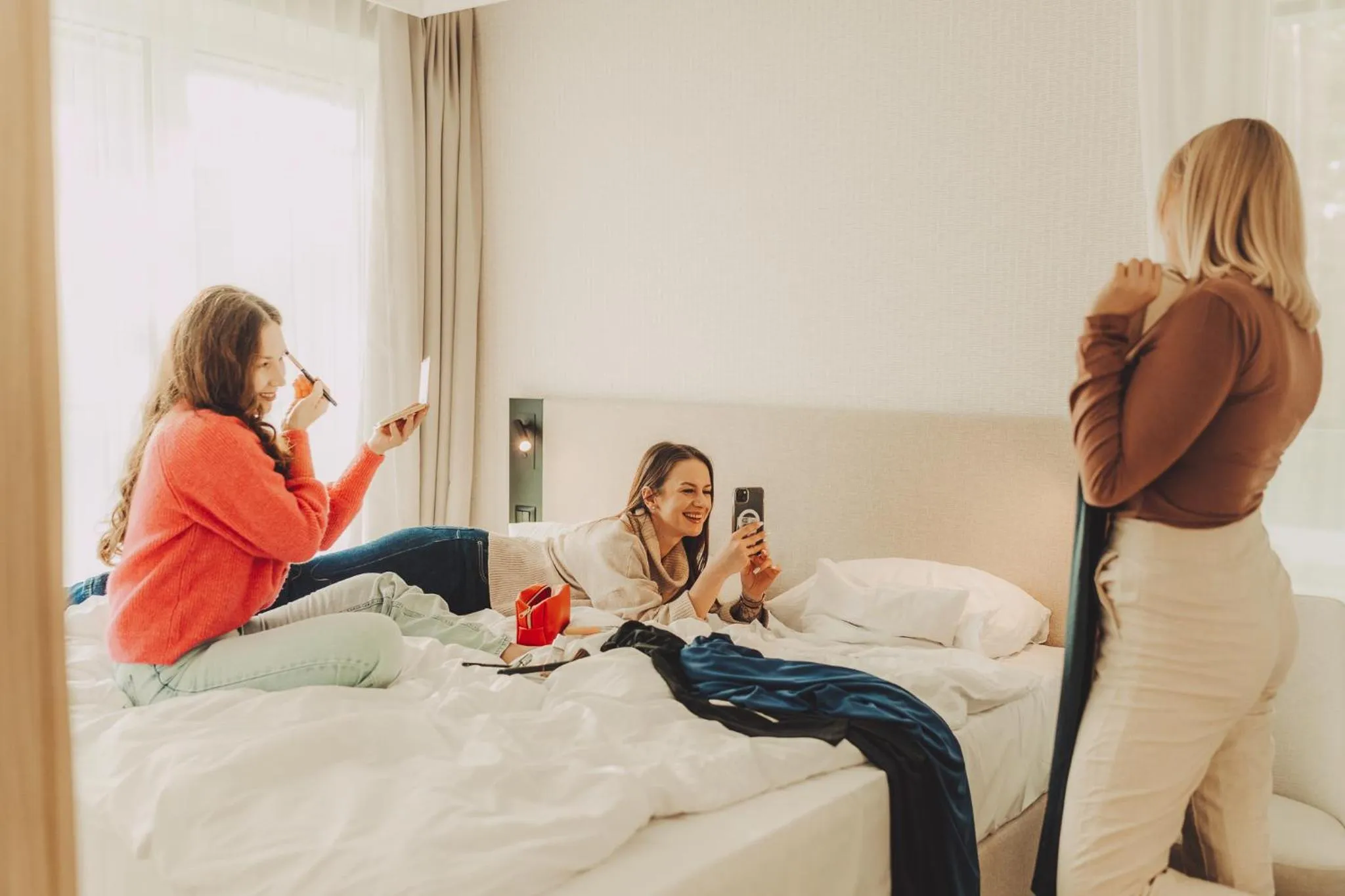 People, Bed in Hotel Linea Mare