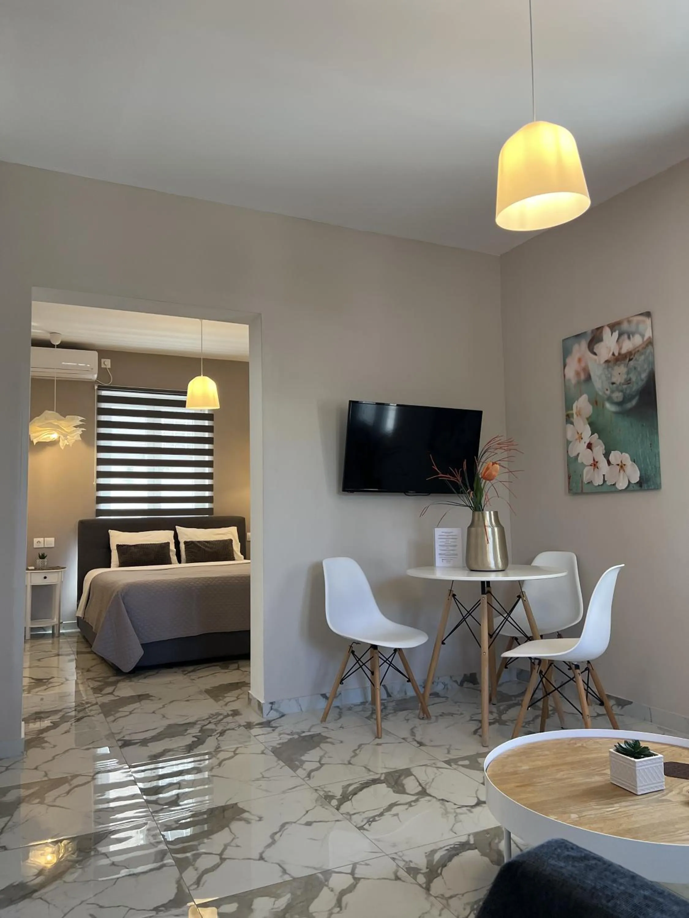 Living room in Elefsinian Mysteries Apartments