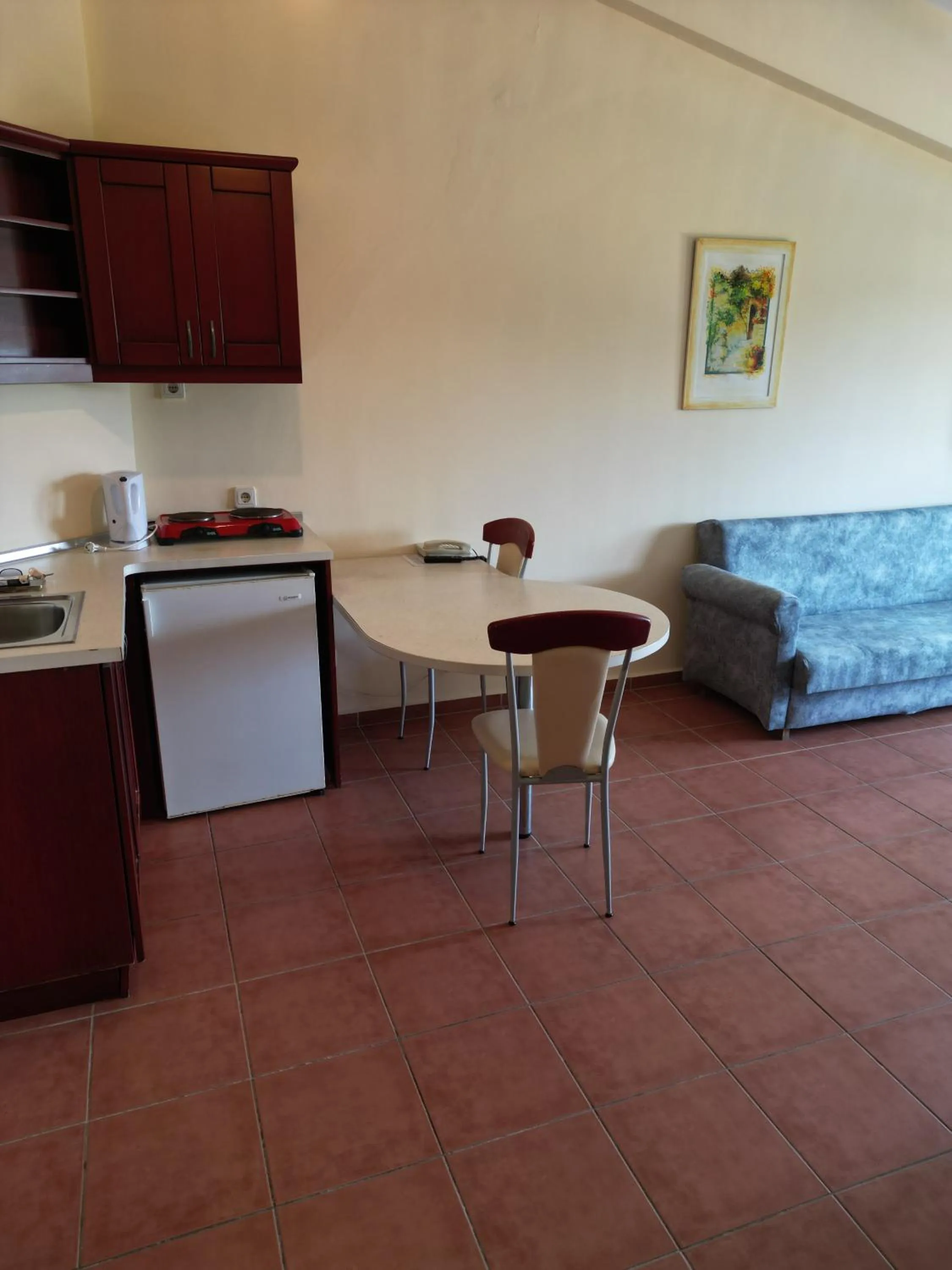 Kitchen or kitchenette in LEMAS SUITE HOTEL