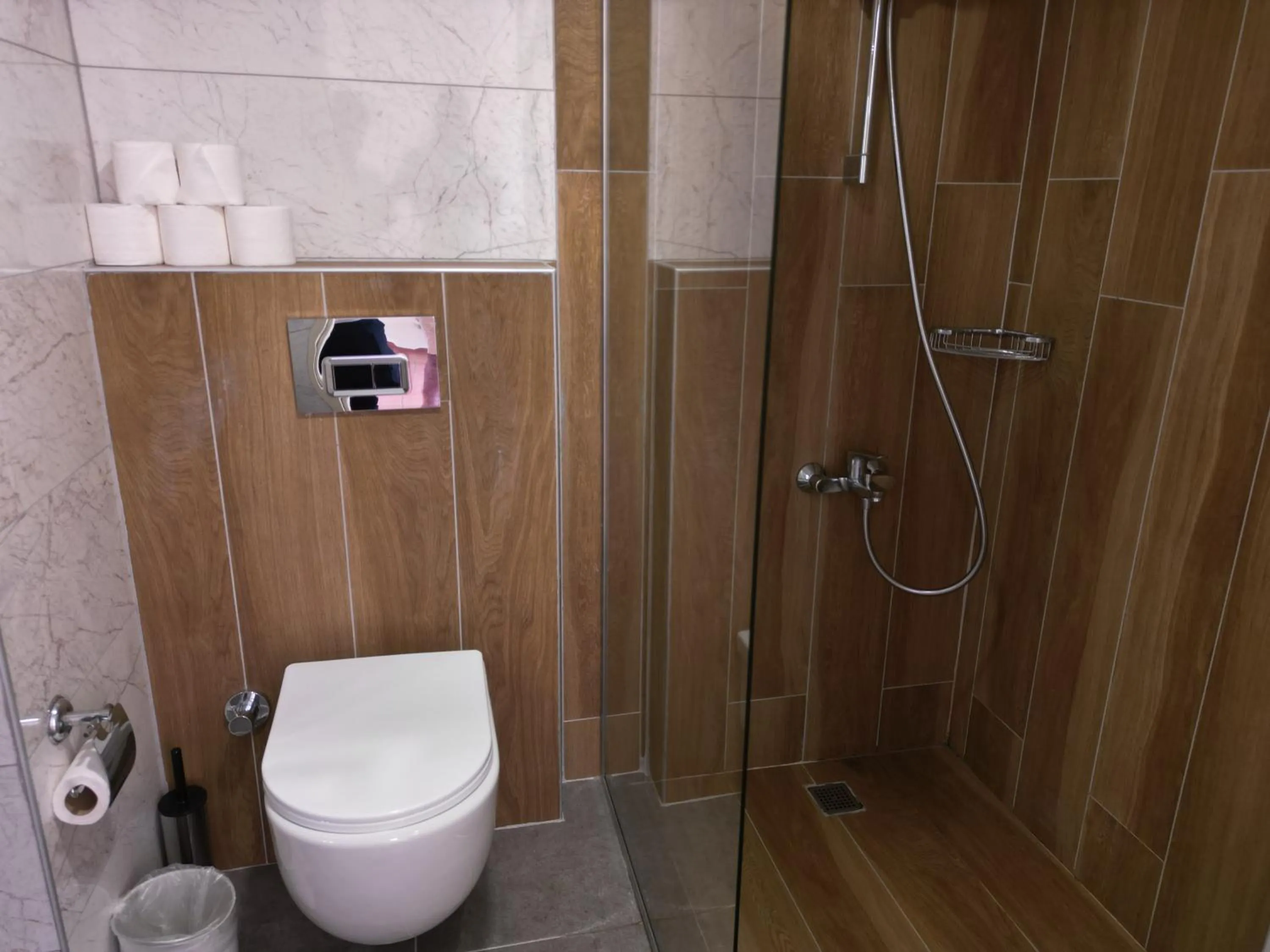 Shower in LEMAS SUITE HOTEL