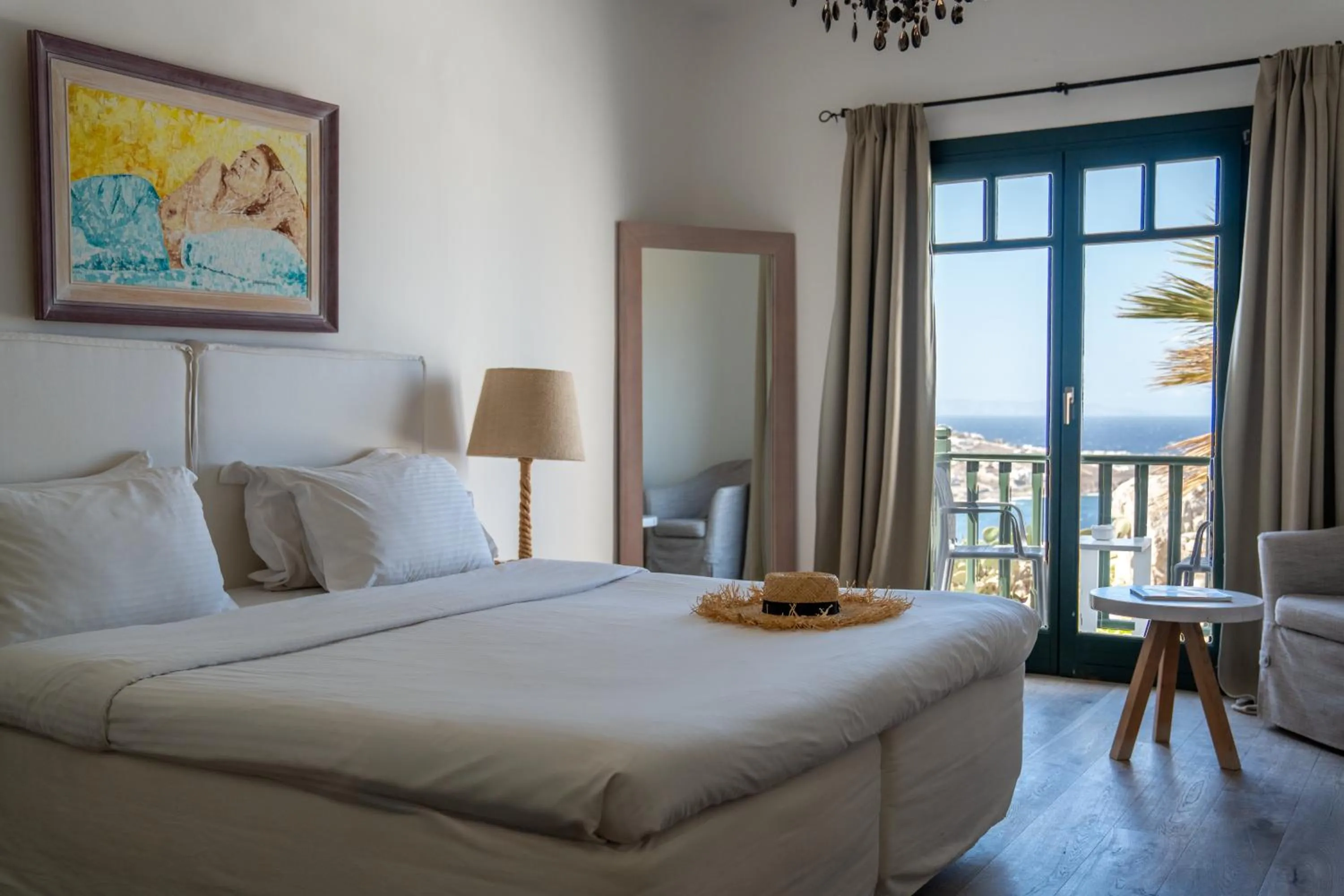 Bedroom, Bed in Tharroe of Mykonos Boutique Hotel