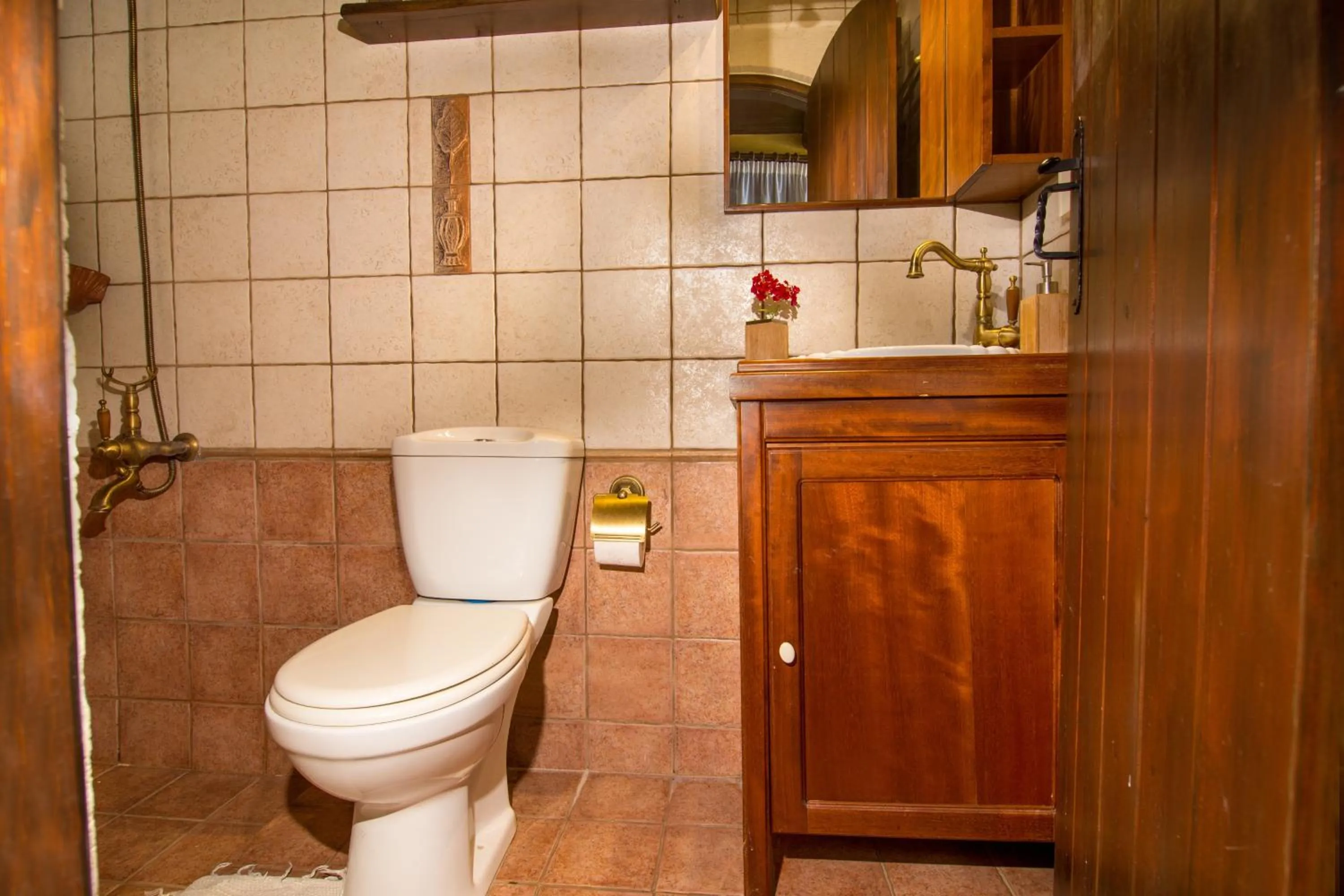 Shower in Samonas Traditional Villas