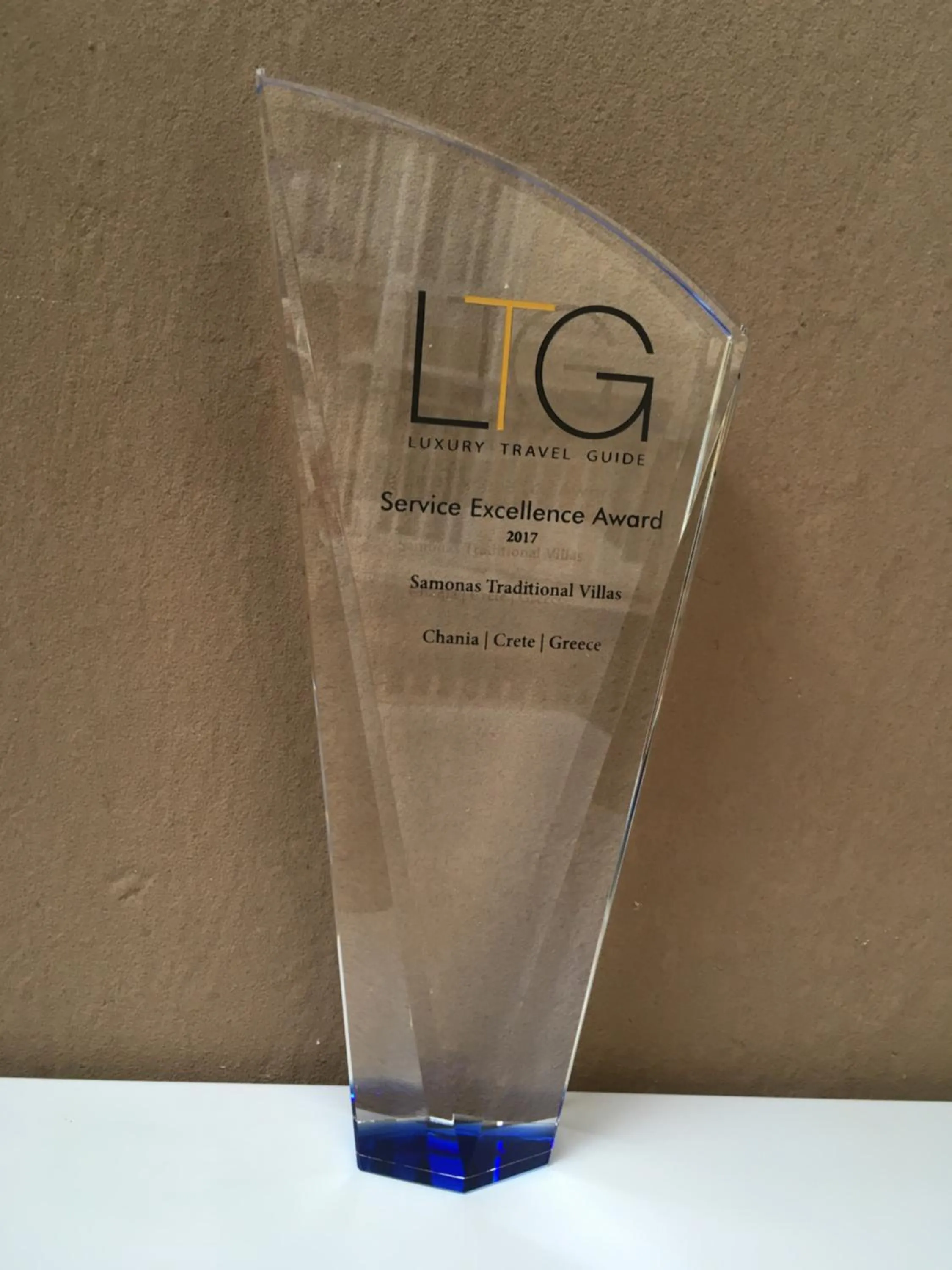 Certificate/Award in Samonas Traditional Villas