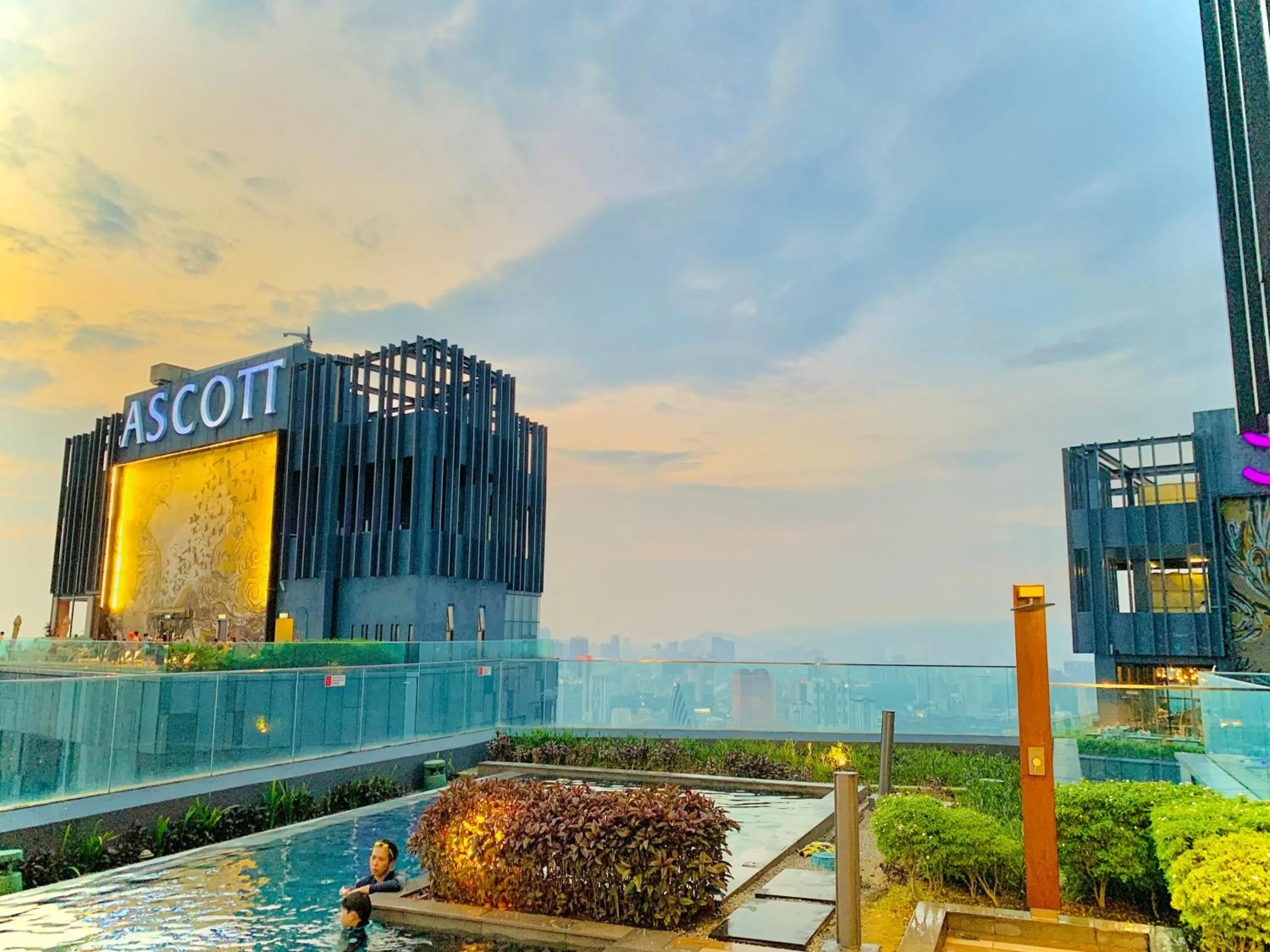 Swimming pool in Star Sky Park KLCC