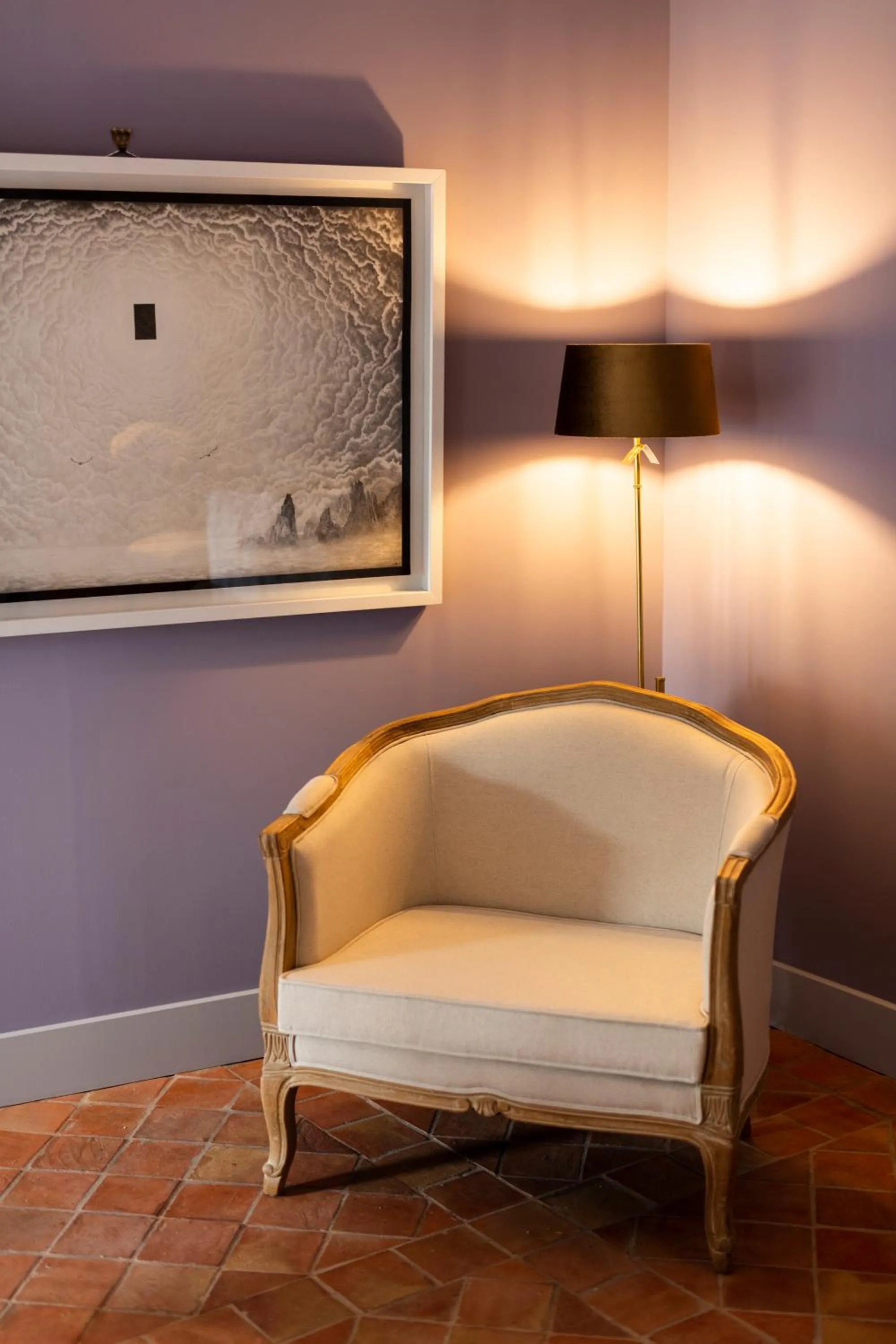 Living room in Château de Collias