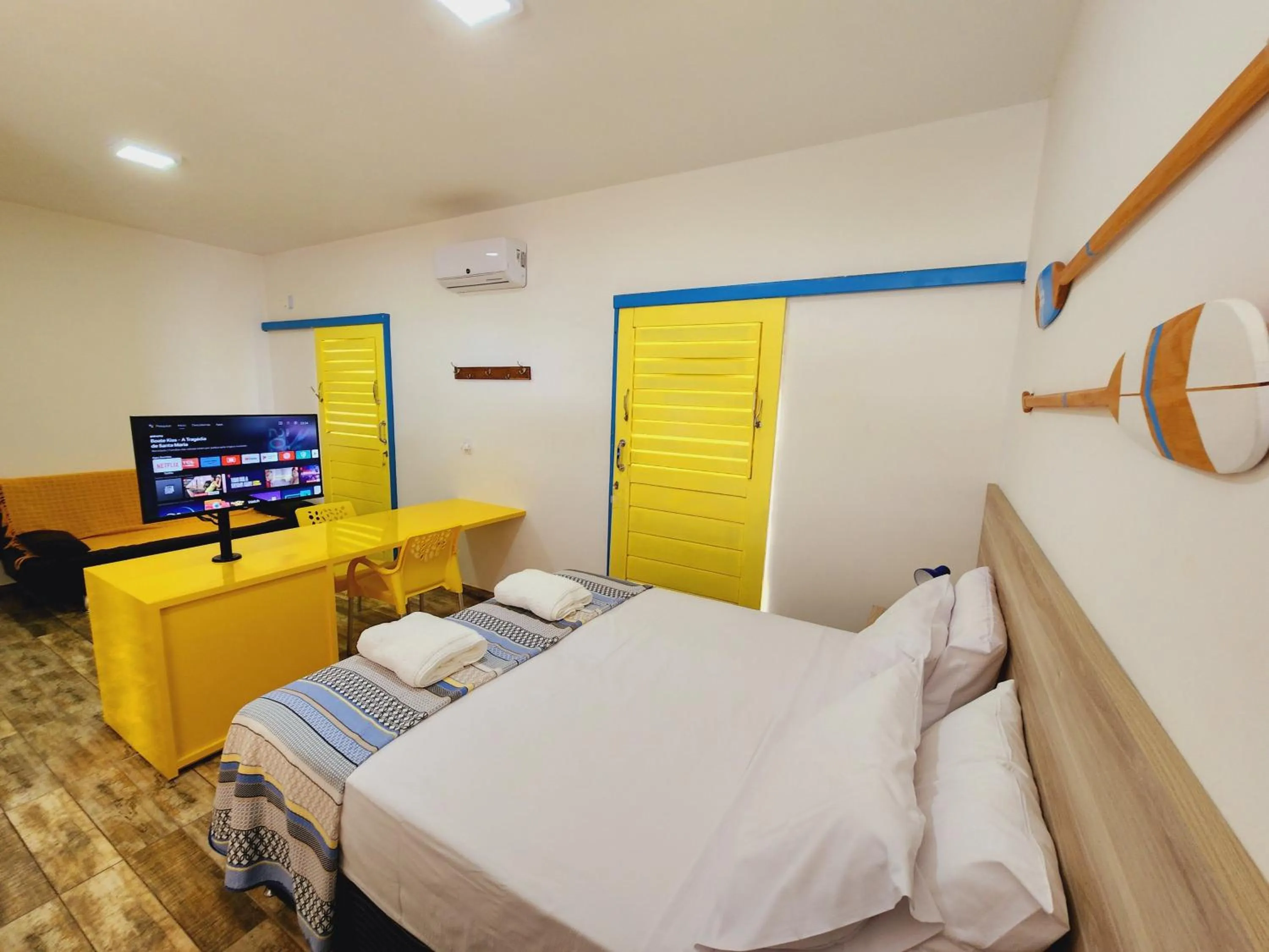 Bed in Manaí Pousada & Beach Club