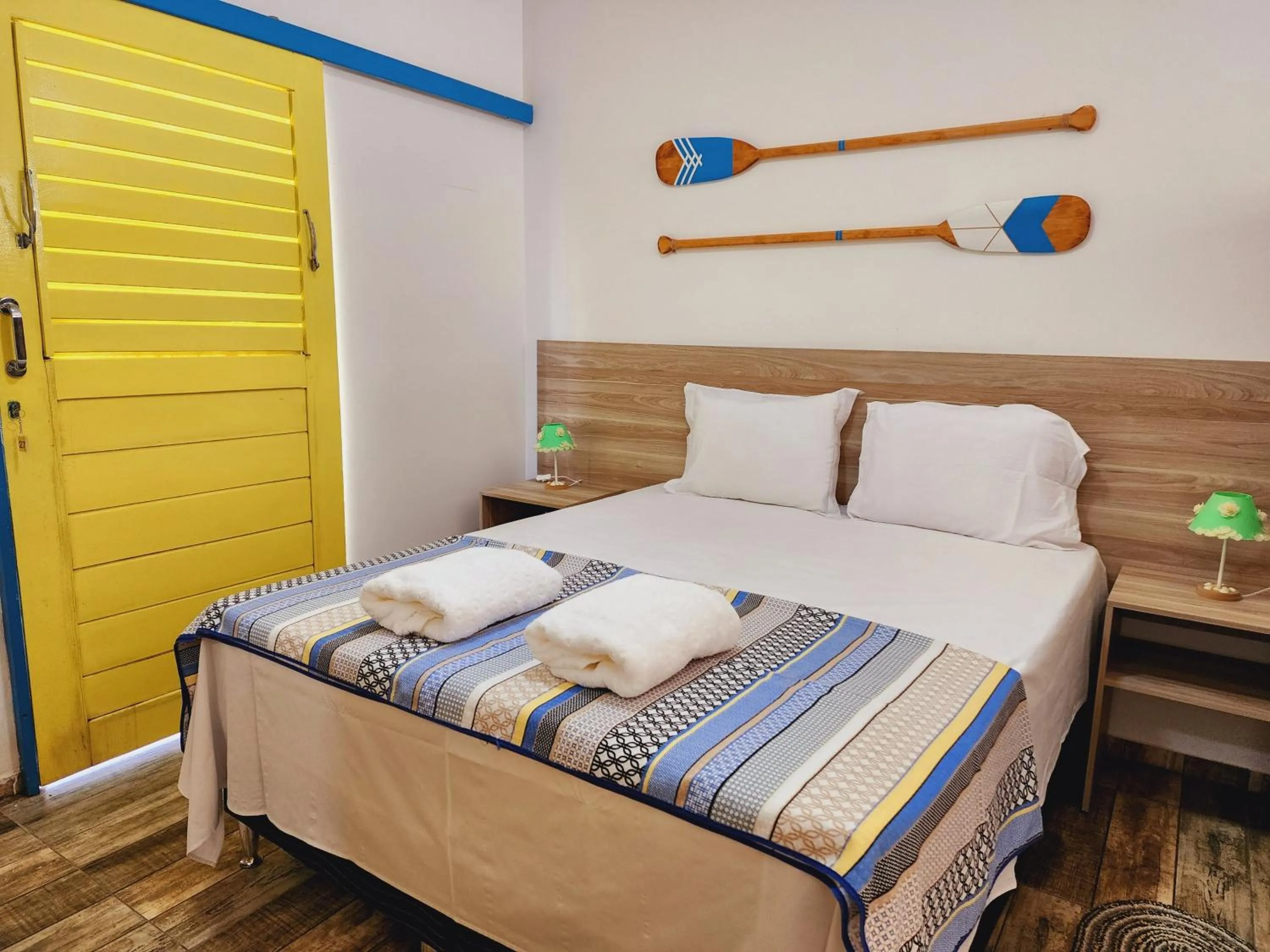 Bed in Manaí Pousada & Beach Club