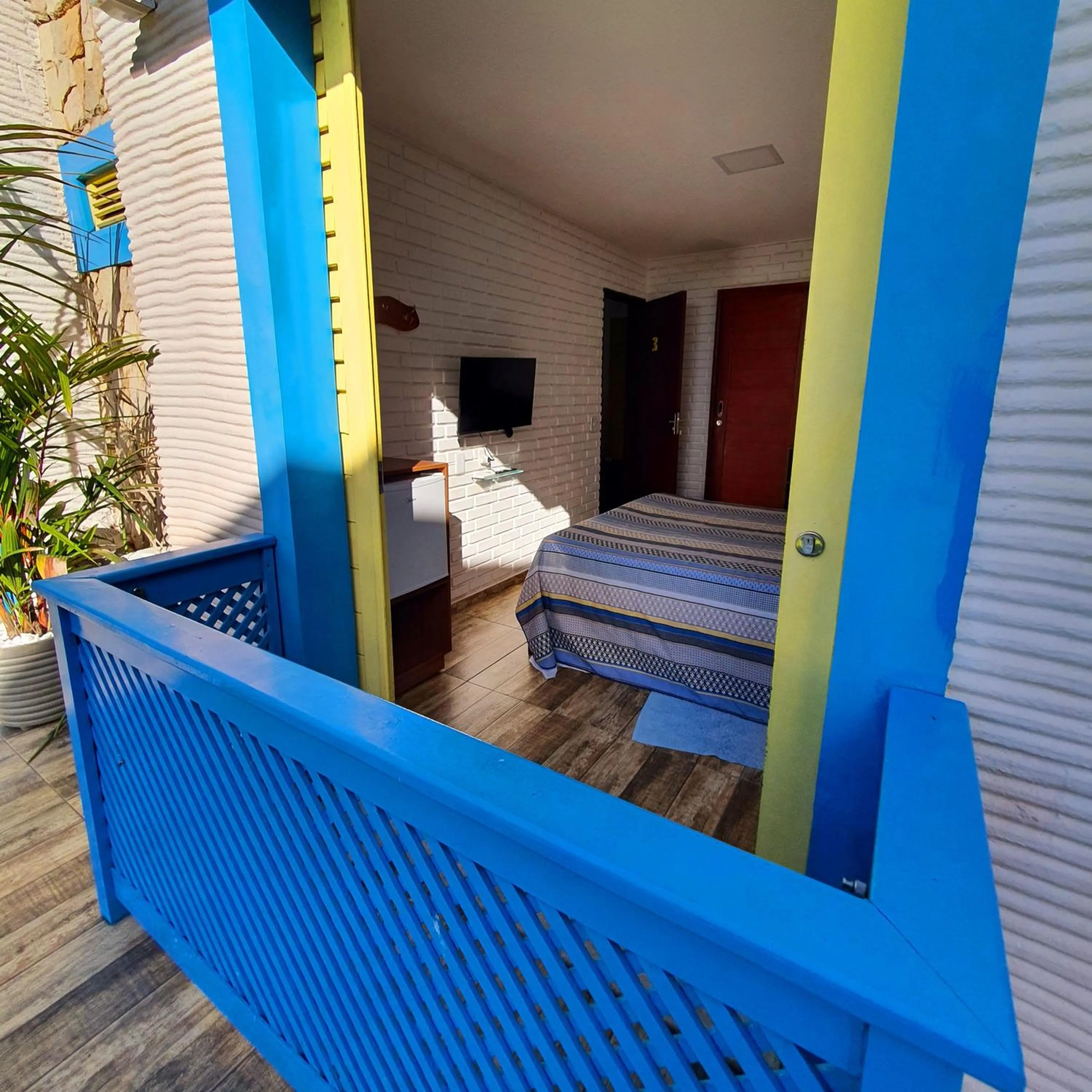 Bed in Manaí Pousada & Beach Club