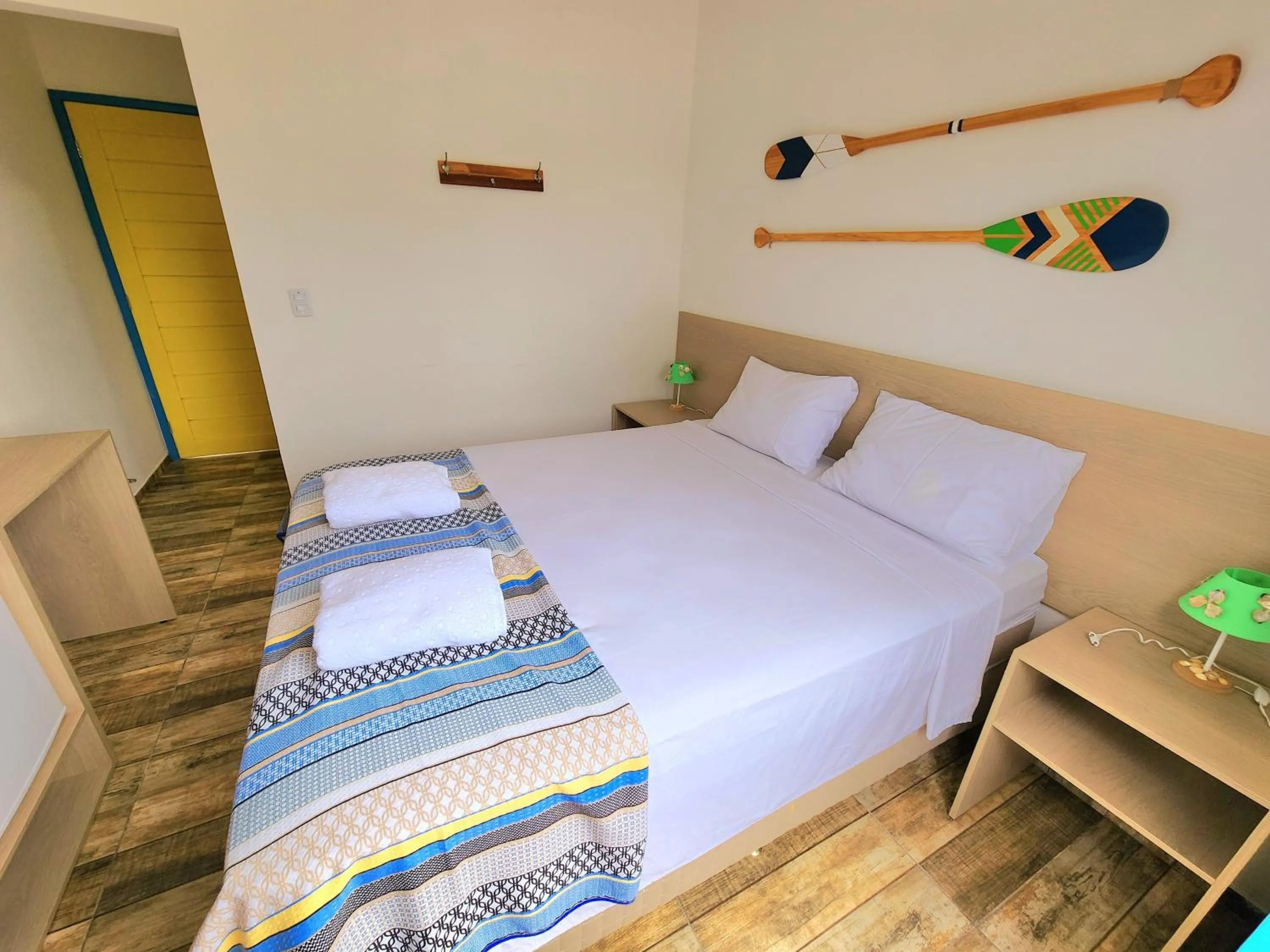 Bed in Manaí Pousada & Beach Club