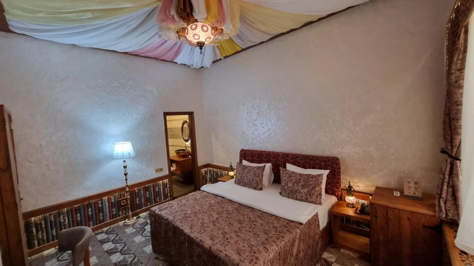 Bed in Qiz Galasi Hotel Baku