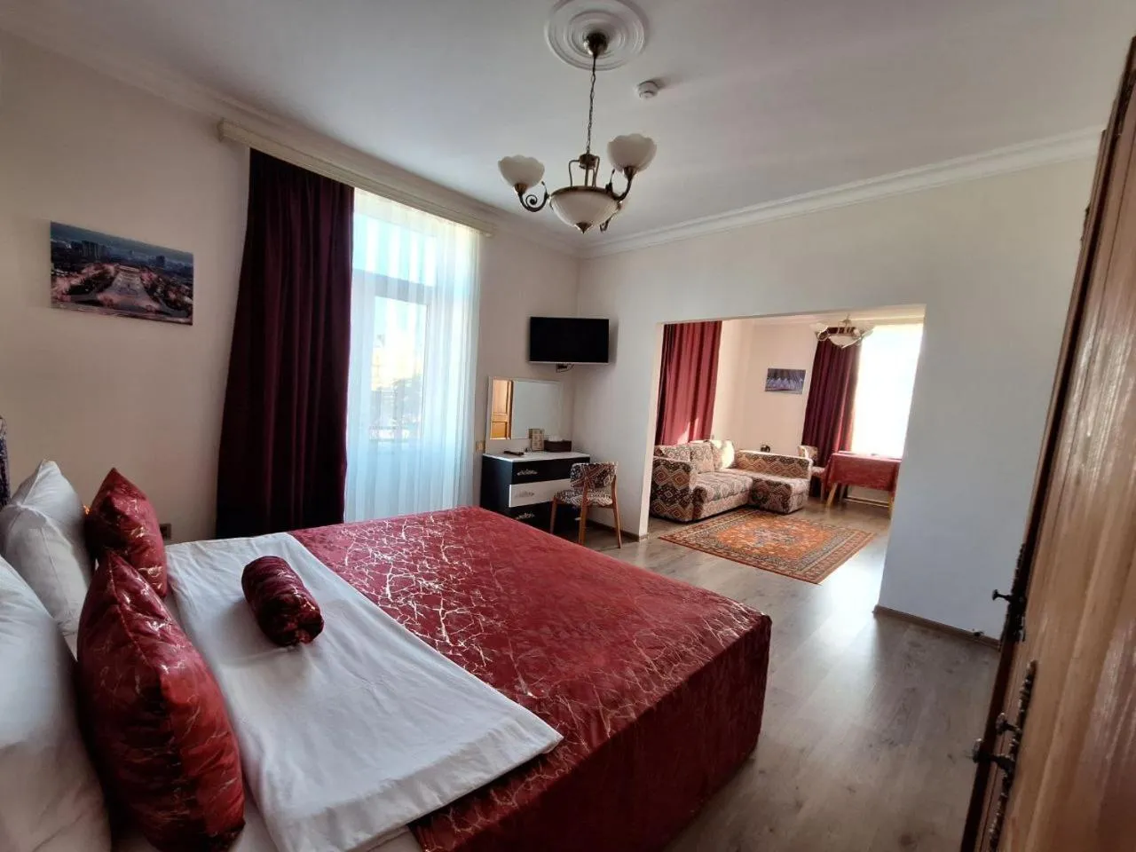 Bed in Qiz Galasi Hotel Baku