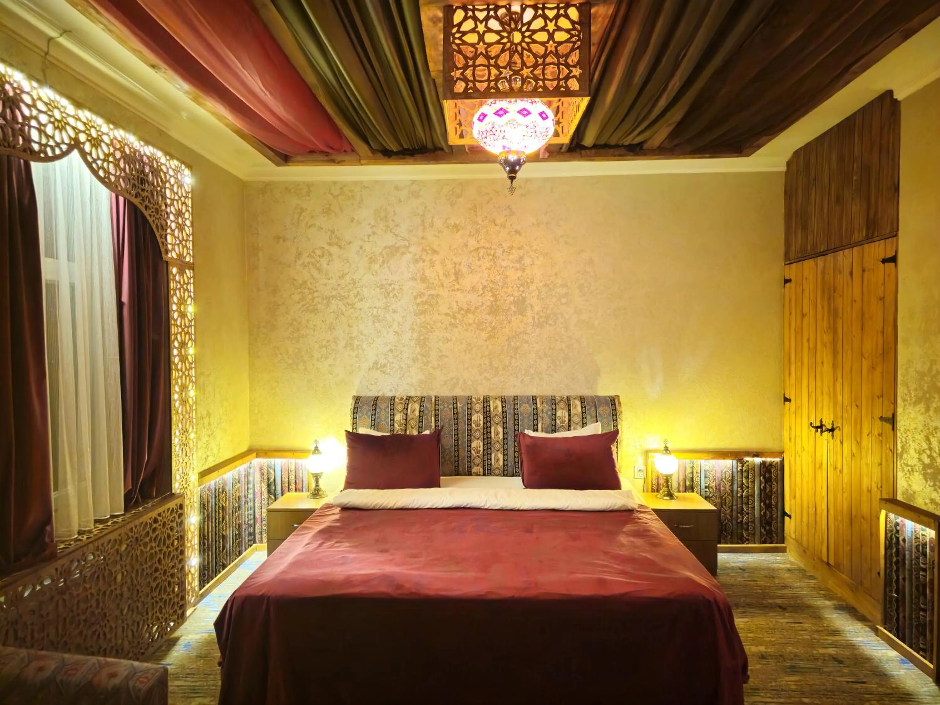 Bed in Qiz Galasi Hotel Baku