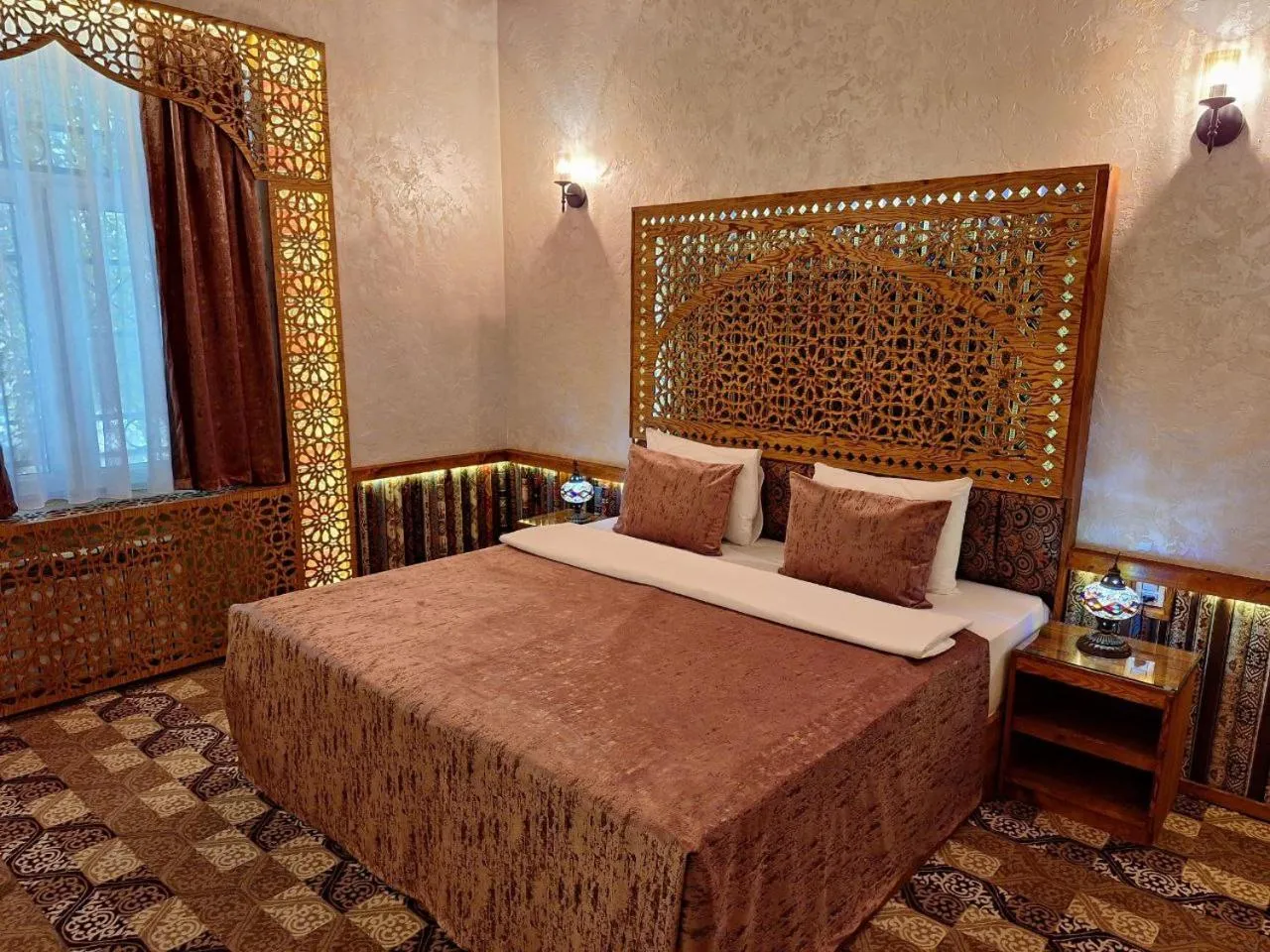 Bed in Qiz Galasi Hotel Baku
