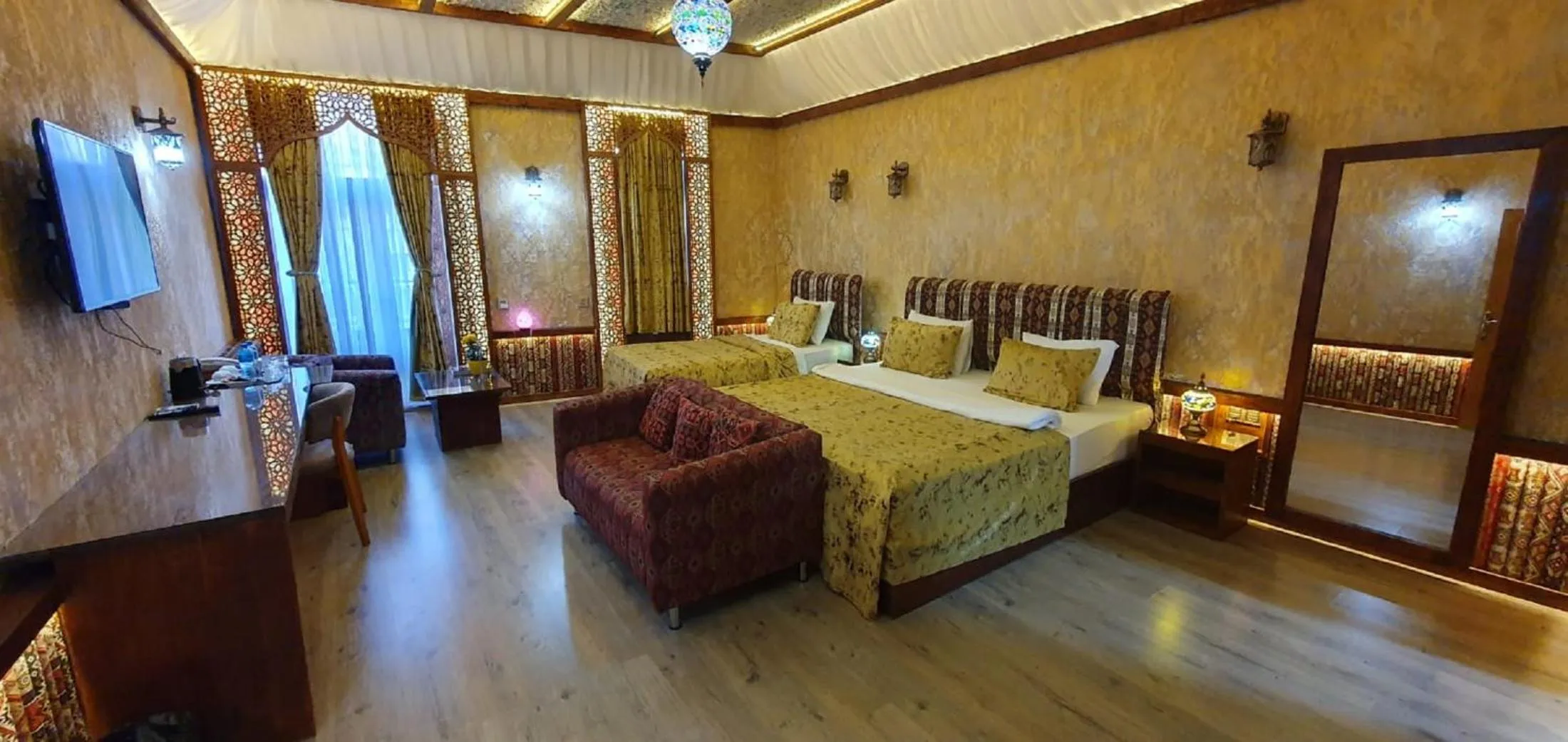 Bed in Qiz Galasi Hotel Baku