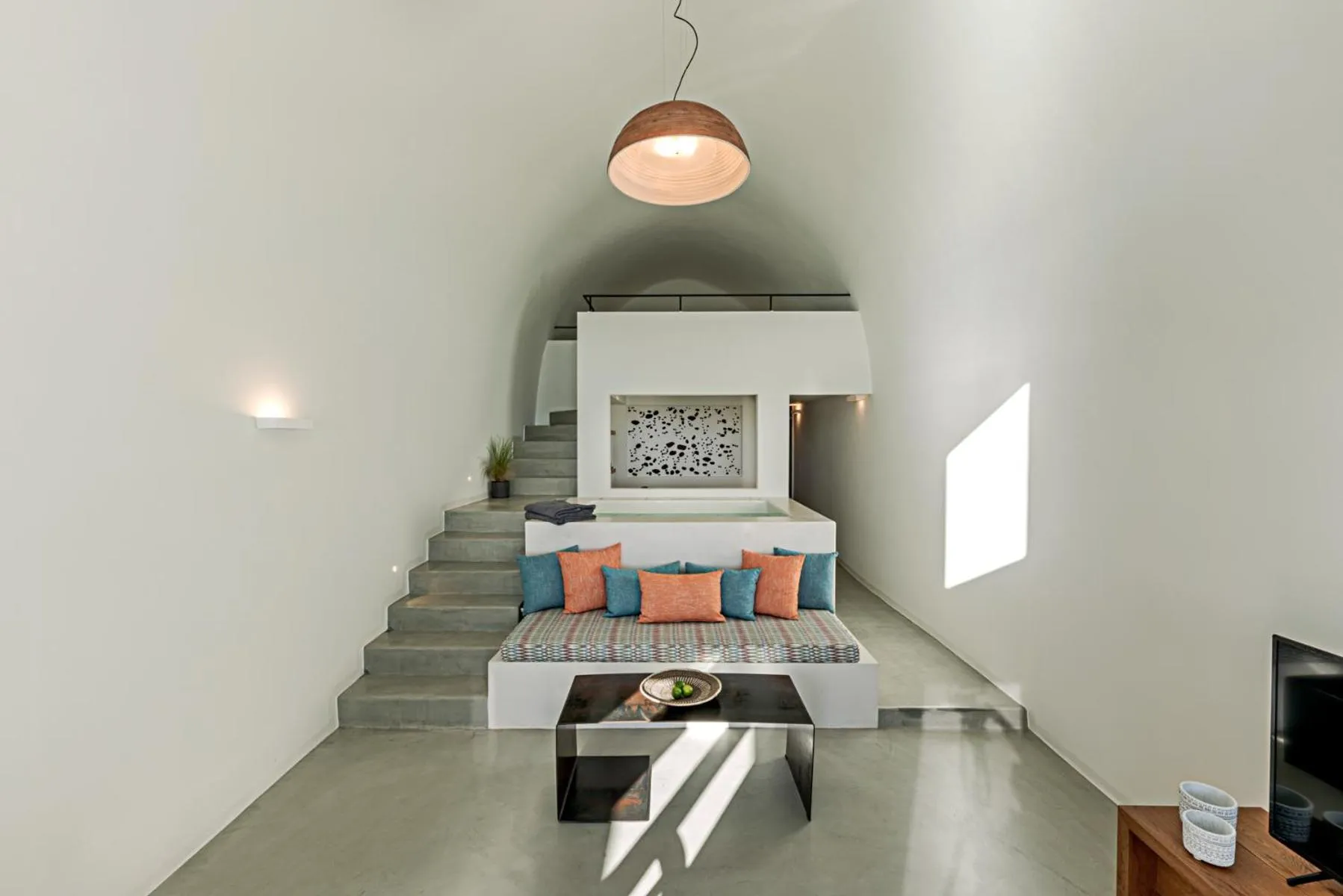 Living room in Thera Villas