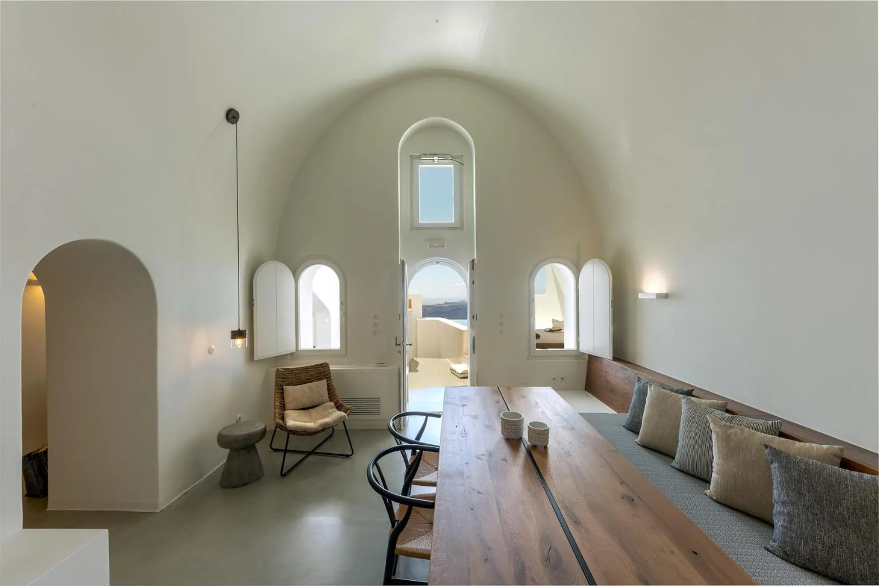 Living room in Thera Villas