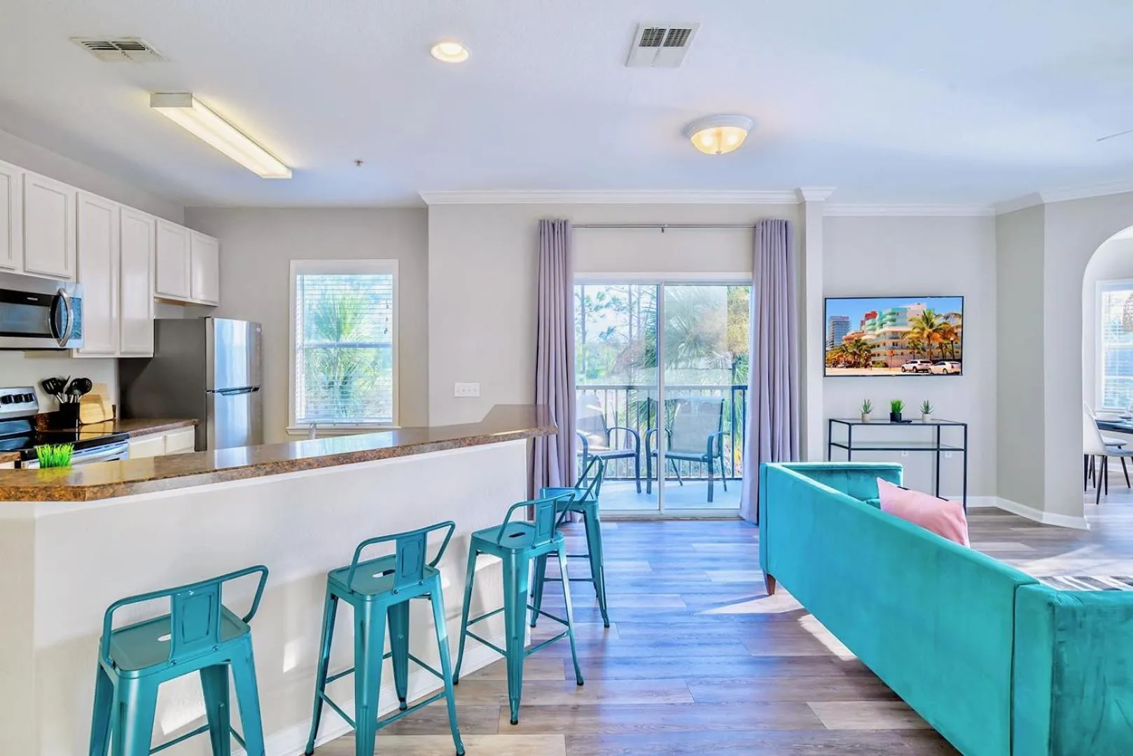 Kitchen or kitchenette in 3BR Condo with Pool - Near Disney