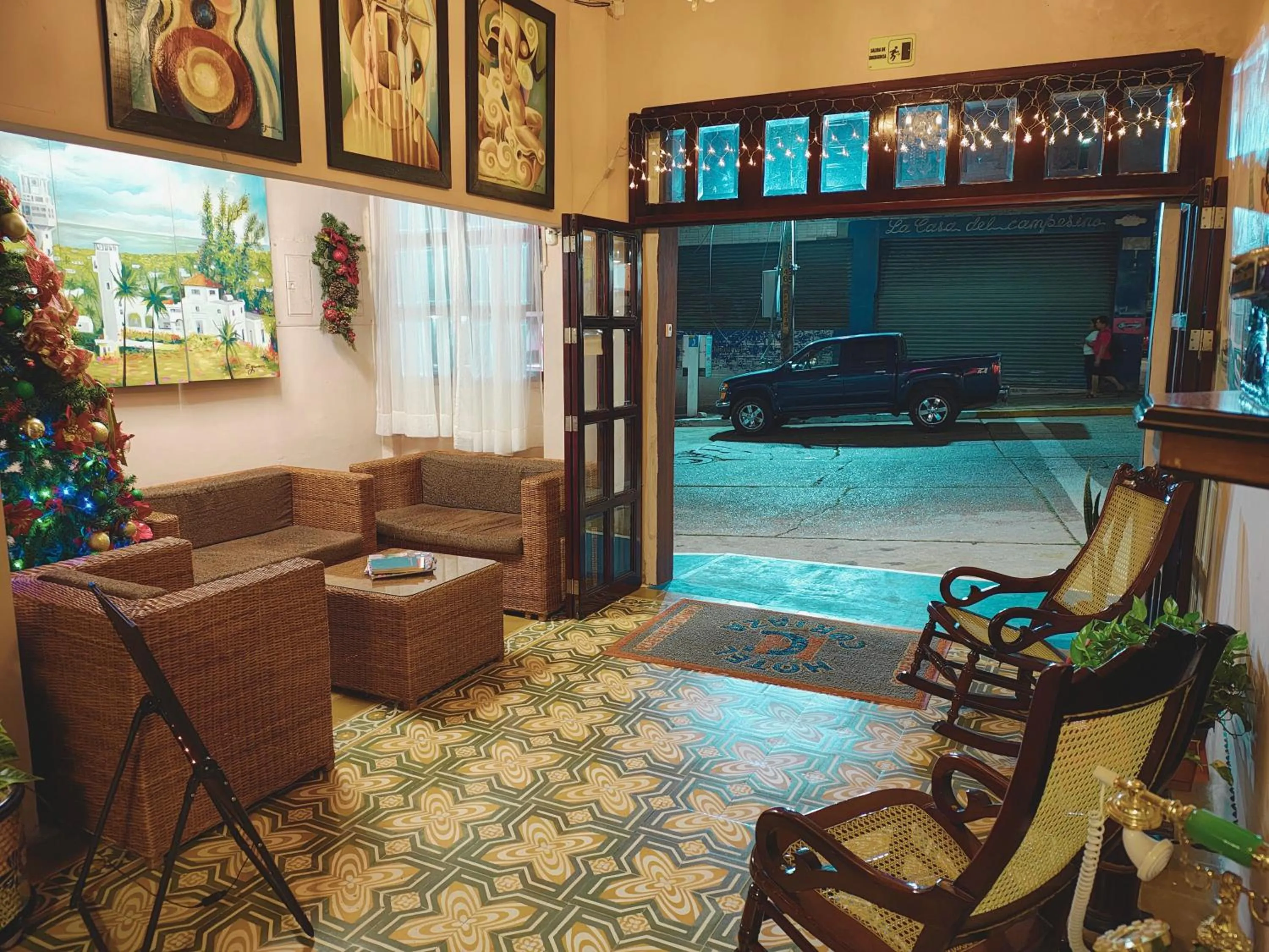 Lobby or reception in Hotel Cortaza Galería