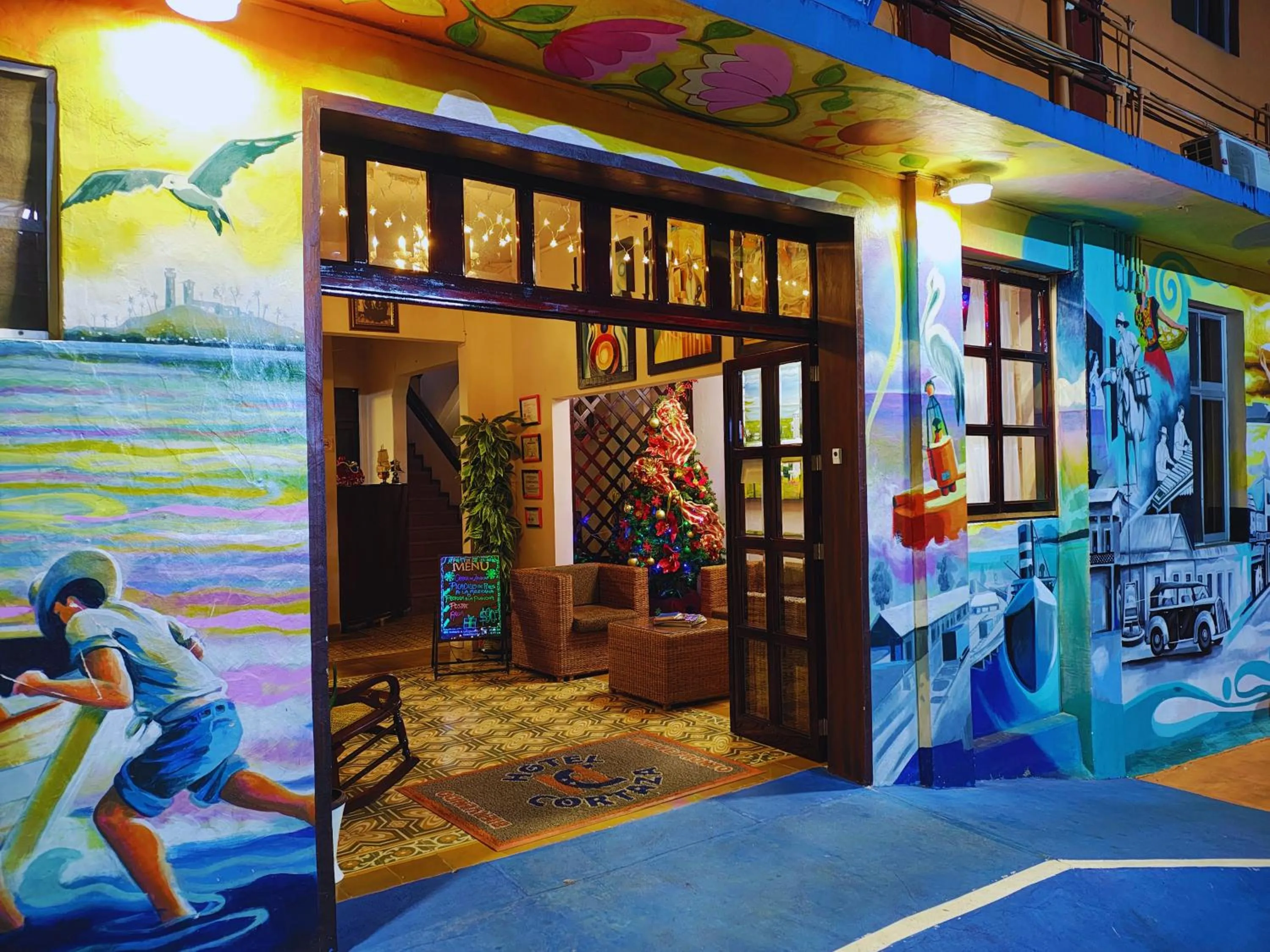 Lobby or reception in Hotel Cortaza Galería