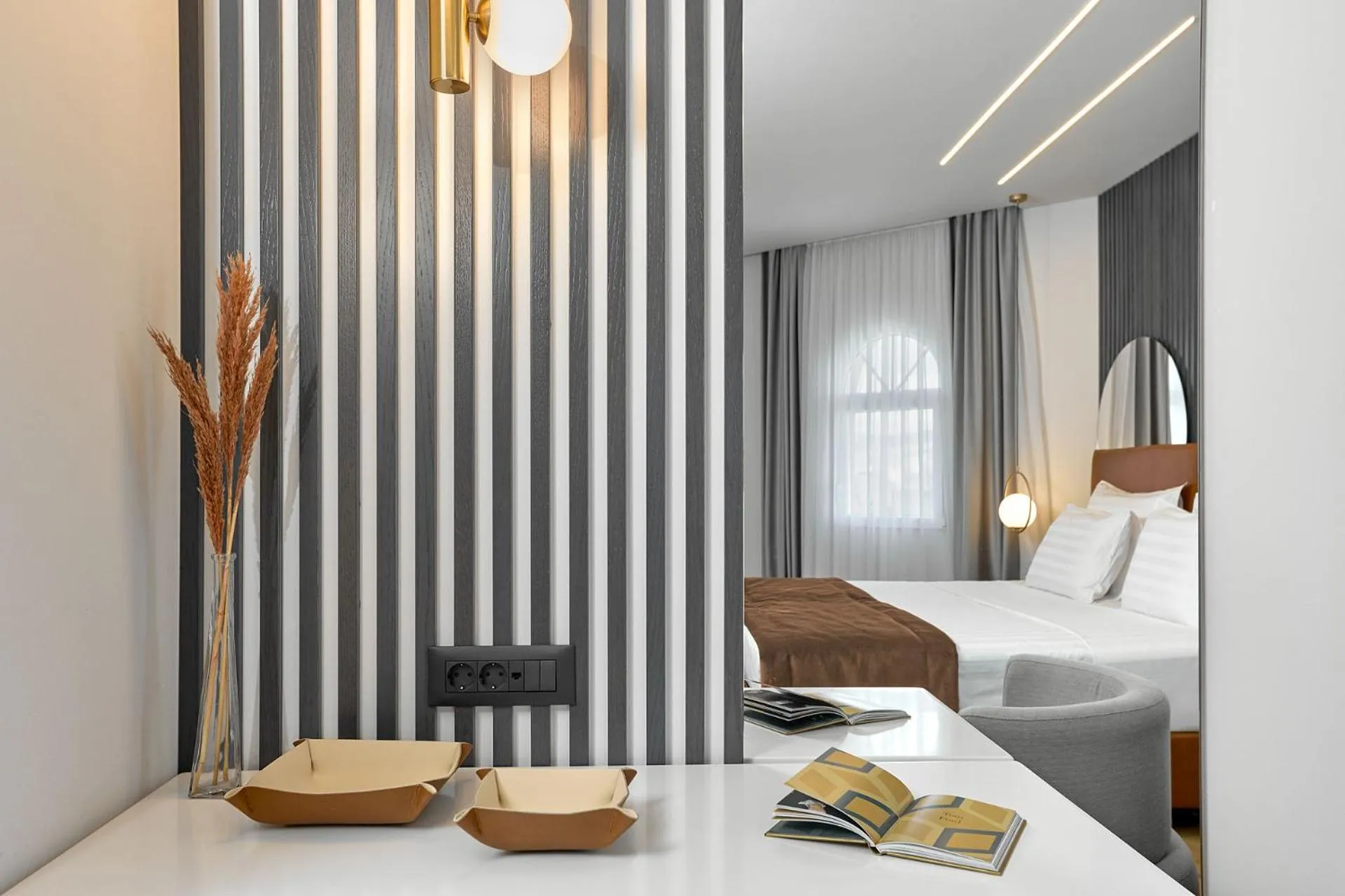 Bedroom, Bed in Grand Hotel Palace